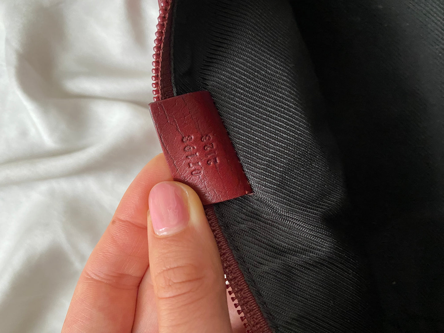 Gucci boat baguette burgundy