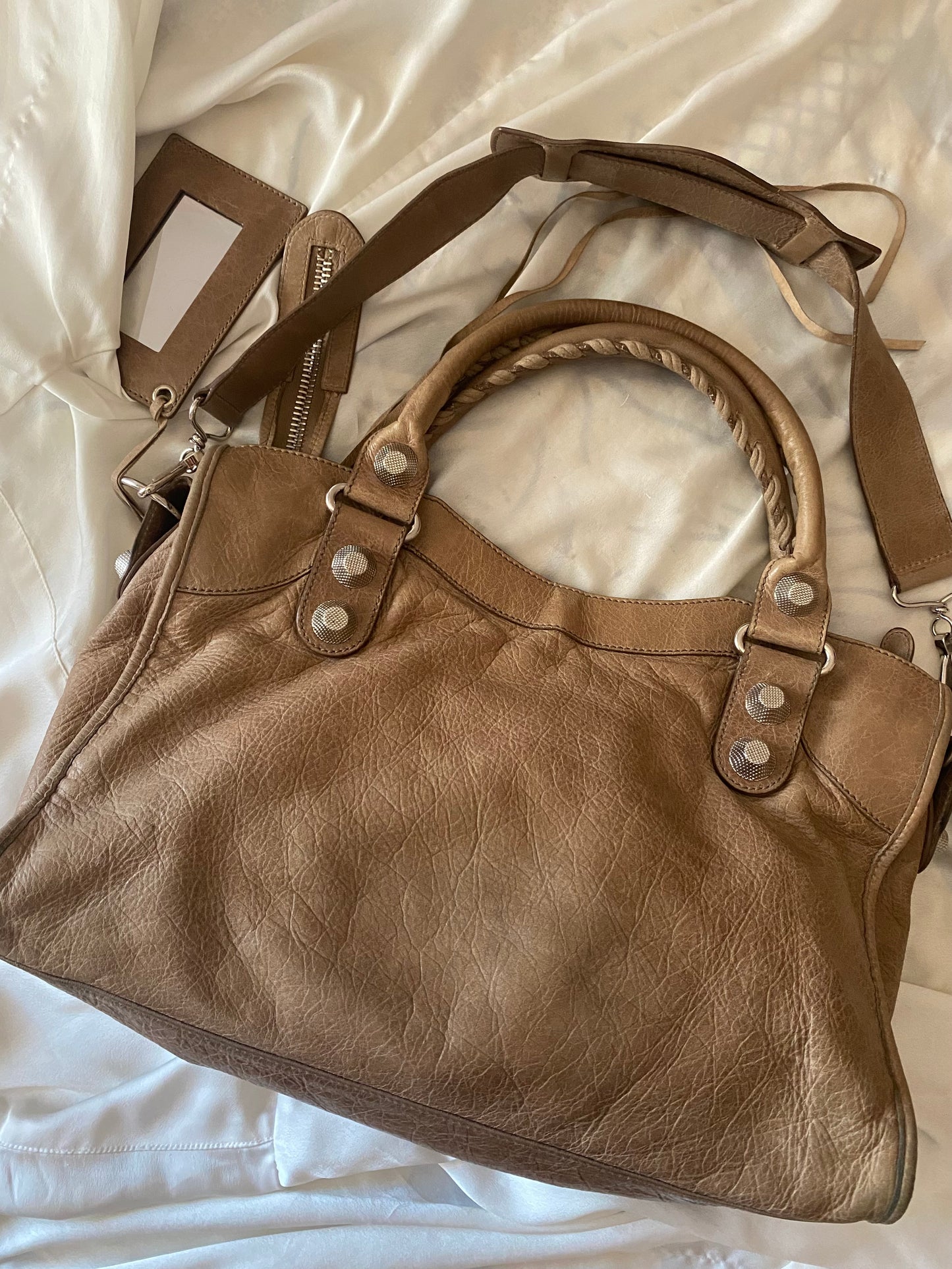 Balenciaga city seigle giant hw silver f/w 2010