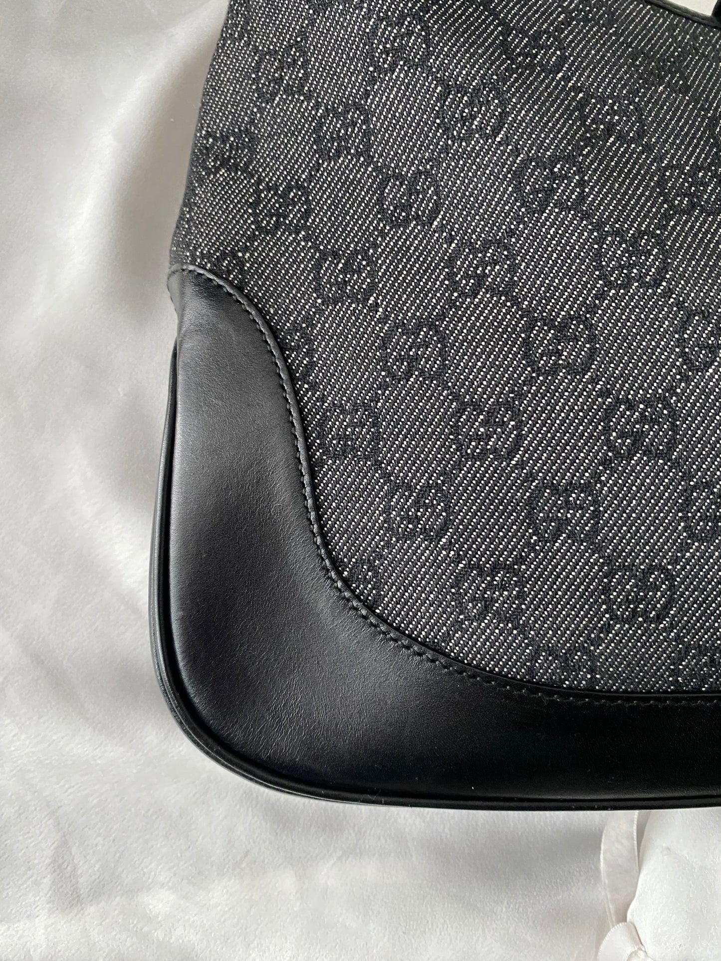 Gucci Jackie monogram denim grigio