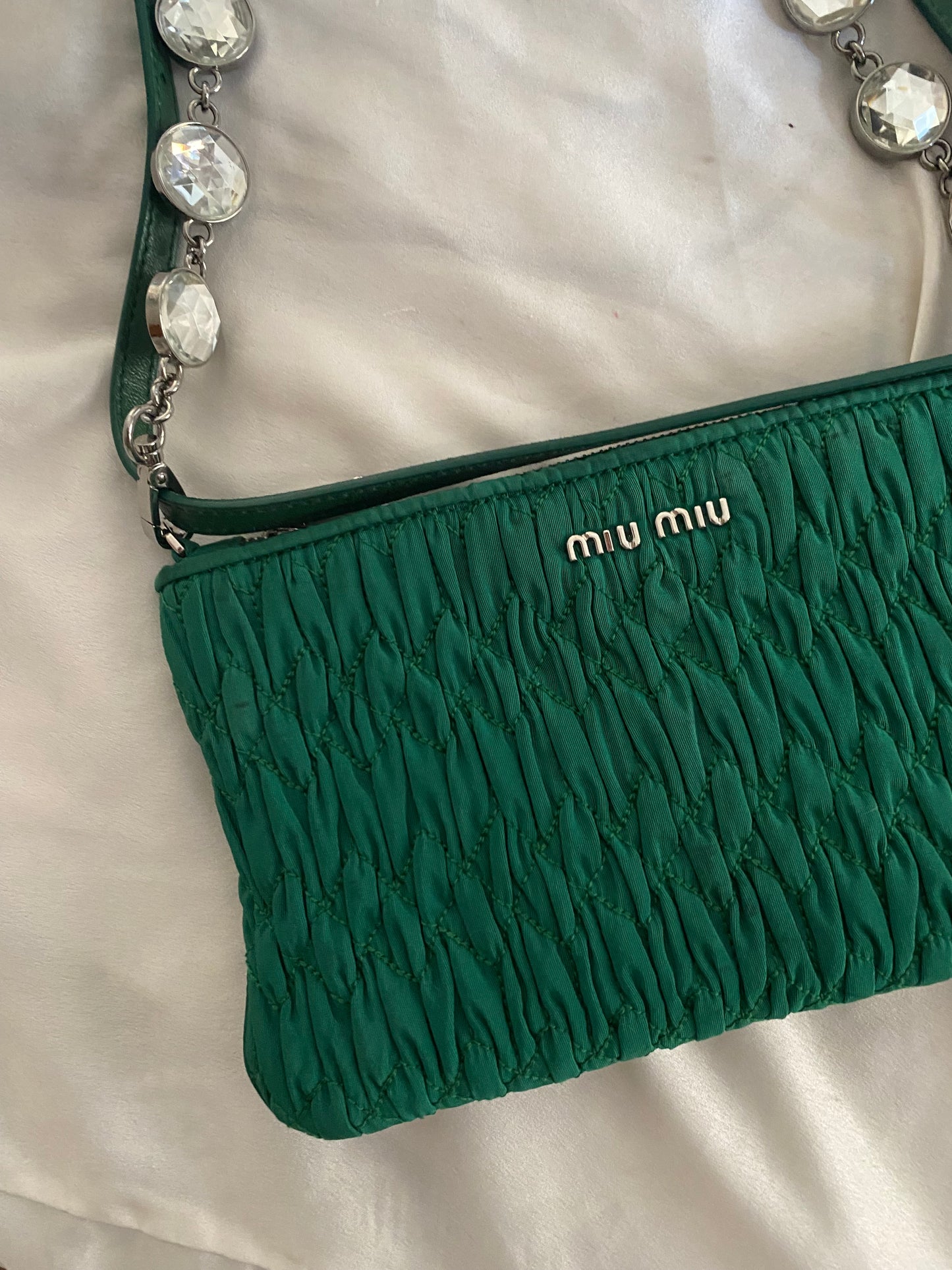 Miu Miu crystal pochette