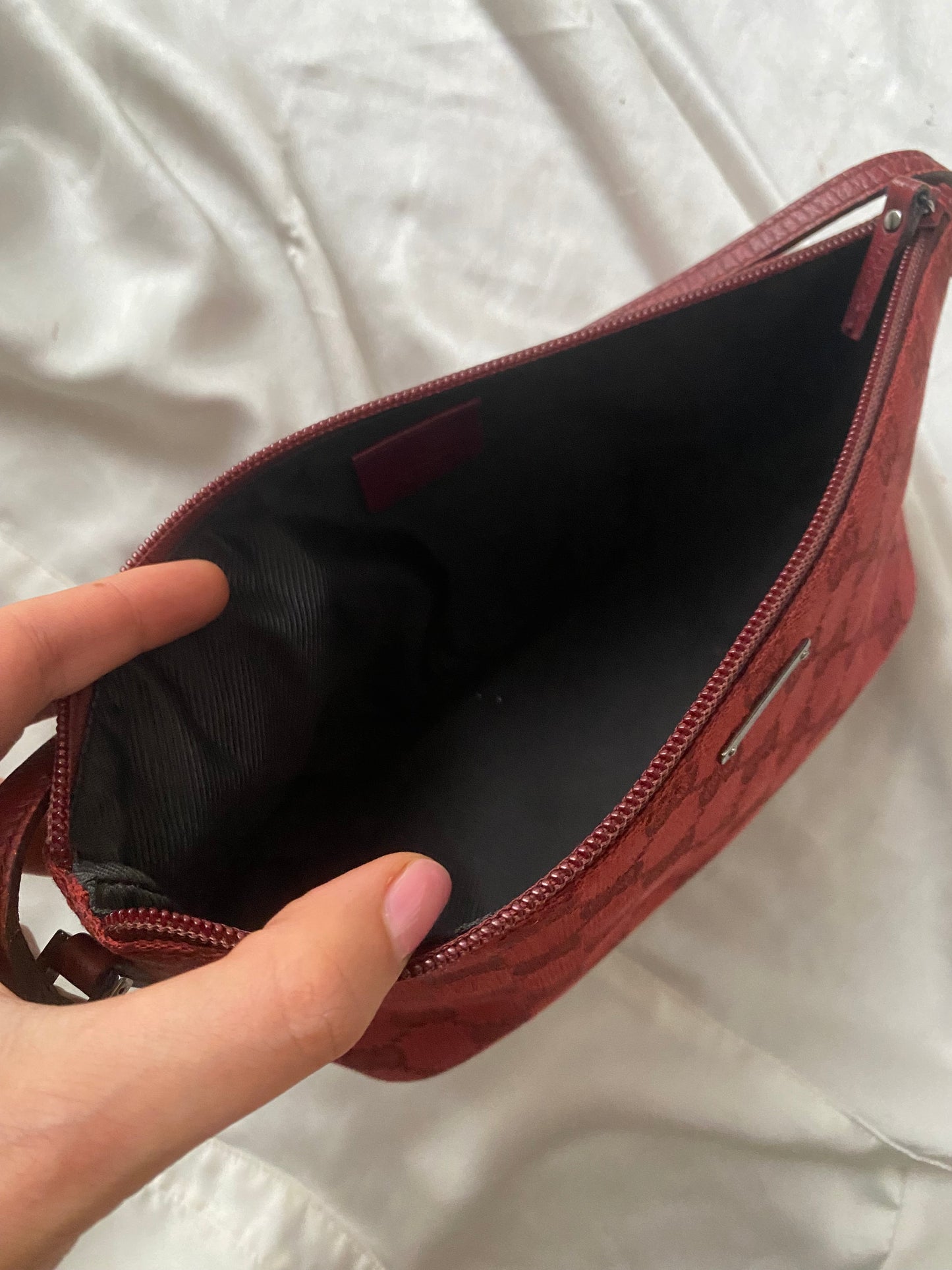 Gucci boat baguette burgundy