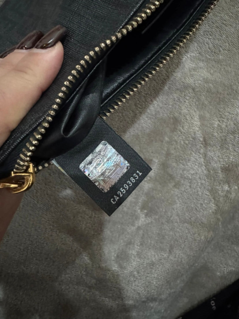 Fendi pochette zucchino black