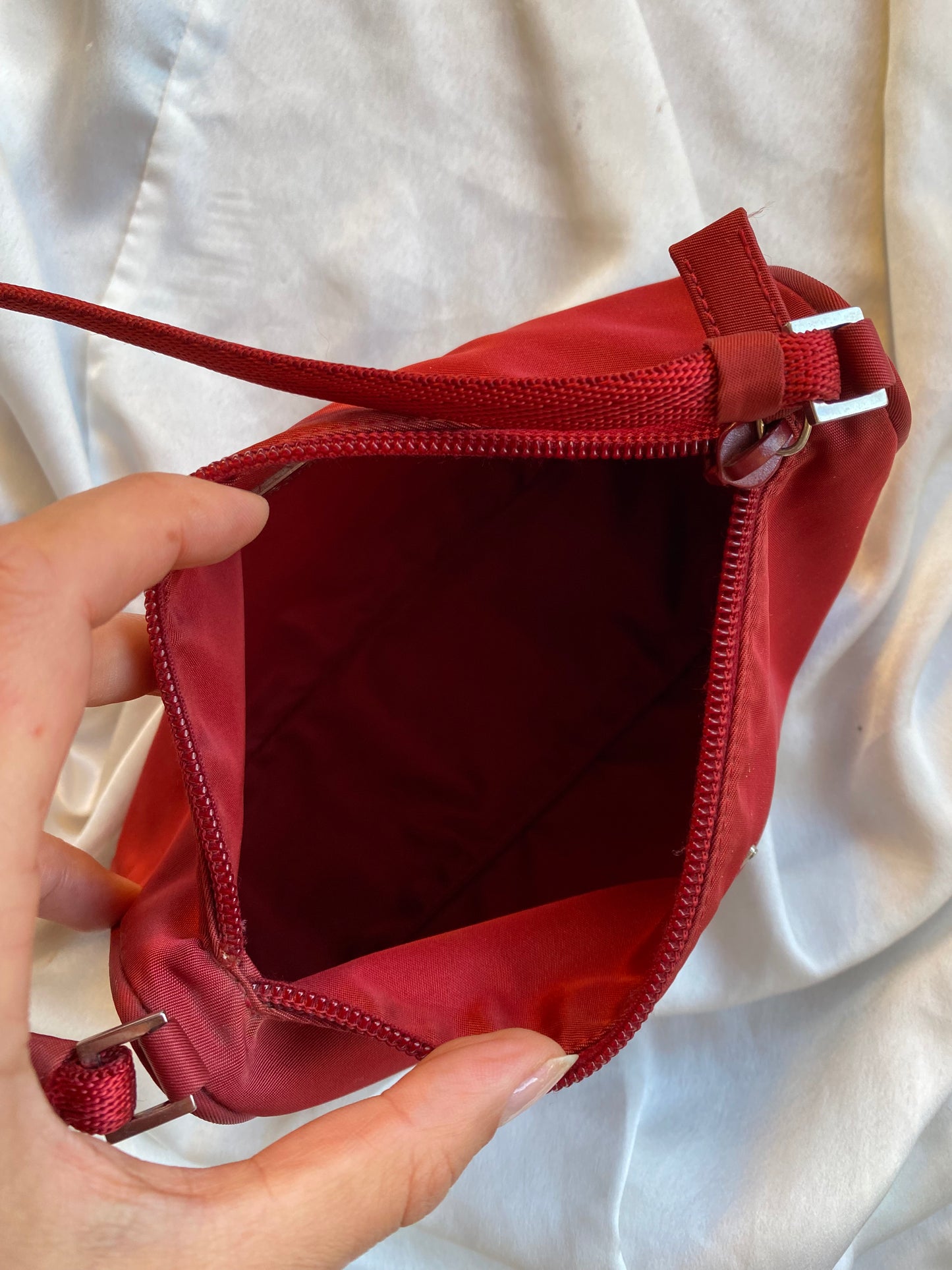 Prada hobo 2002 red