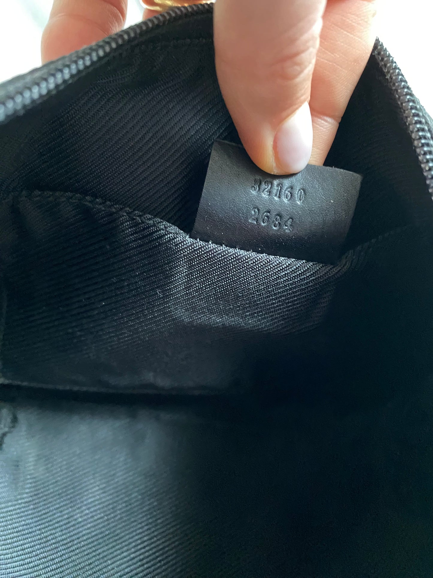 Gucci moon hobo monogram nero