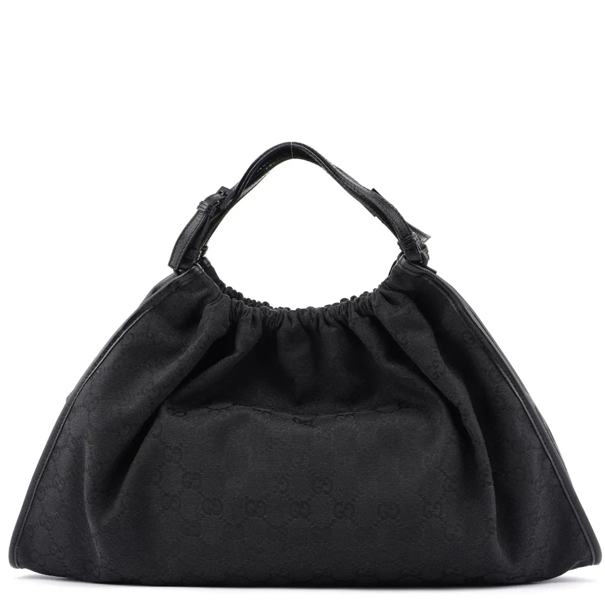 Gucci black monogram hobo