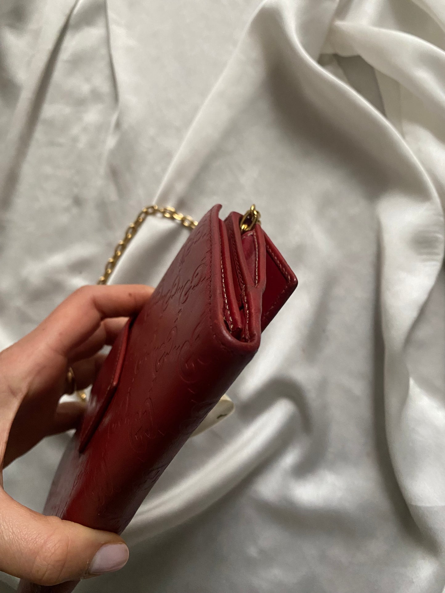 Gucci love lock pochette rossa