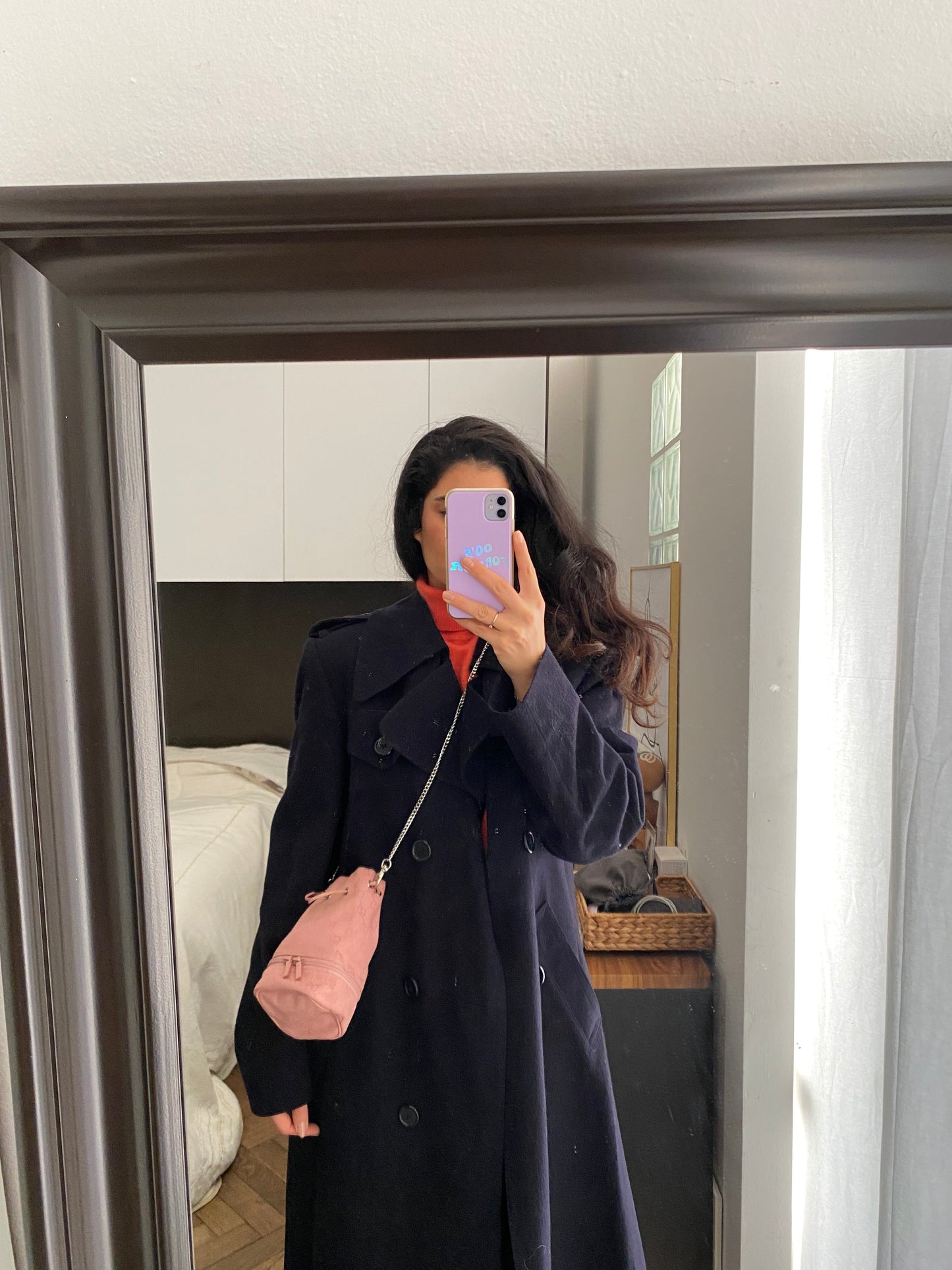 Gucci mini secchiello monogram rosa