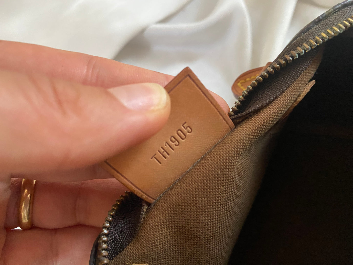 Louis Vuitton Nano Speedy monogram con tracolla