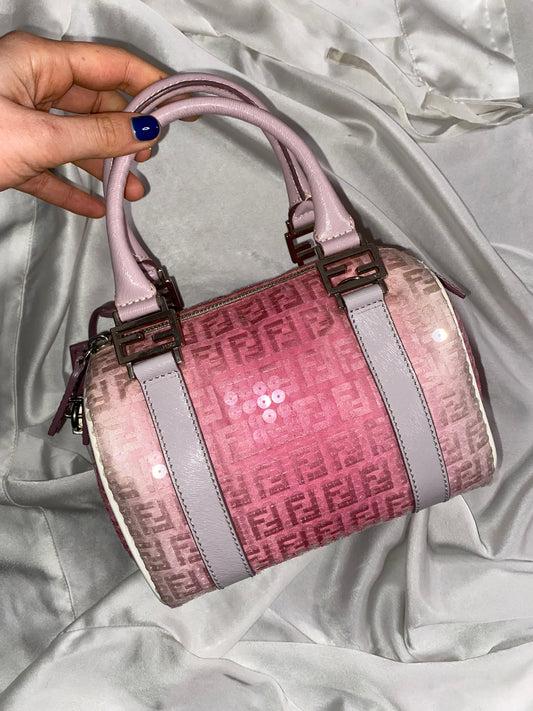 Fendi mini bauletto forever ombre pink