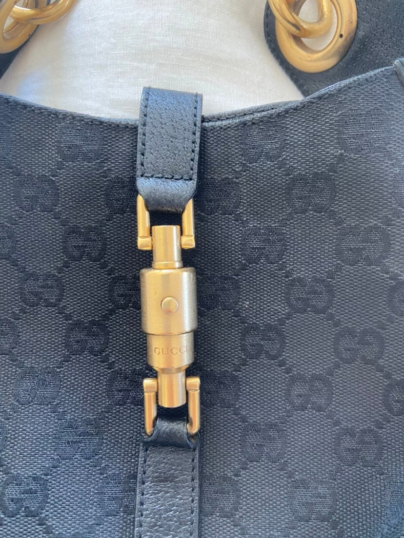 Gucci new Jackie mini era Frida Giannini monogram nero