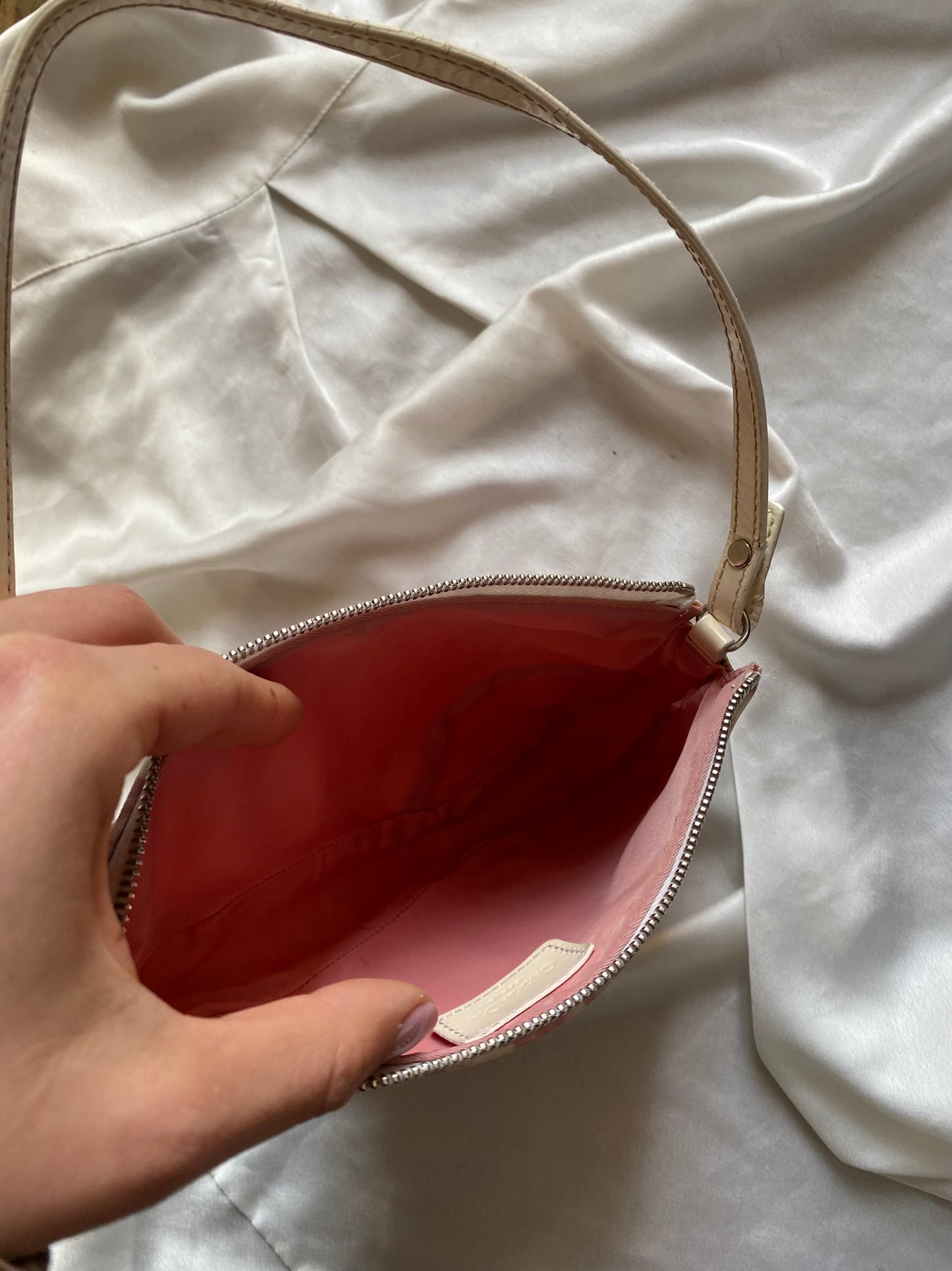 Dior mini saddle monogram rosa
