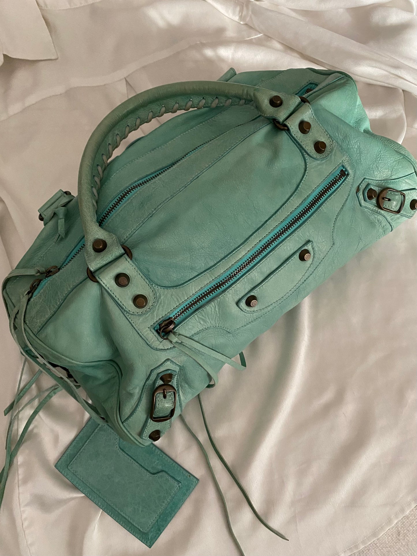 Balenciaga twiggy mint green