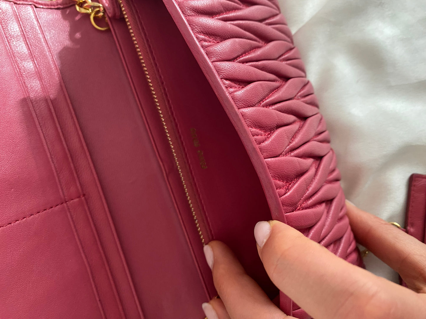 Miu miu pochette peonia