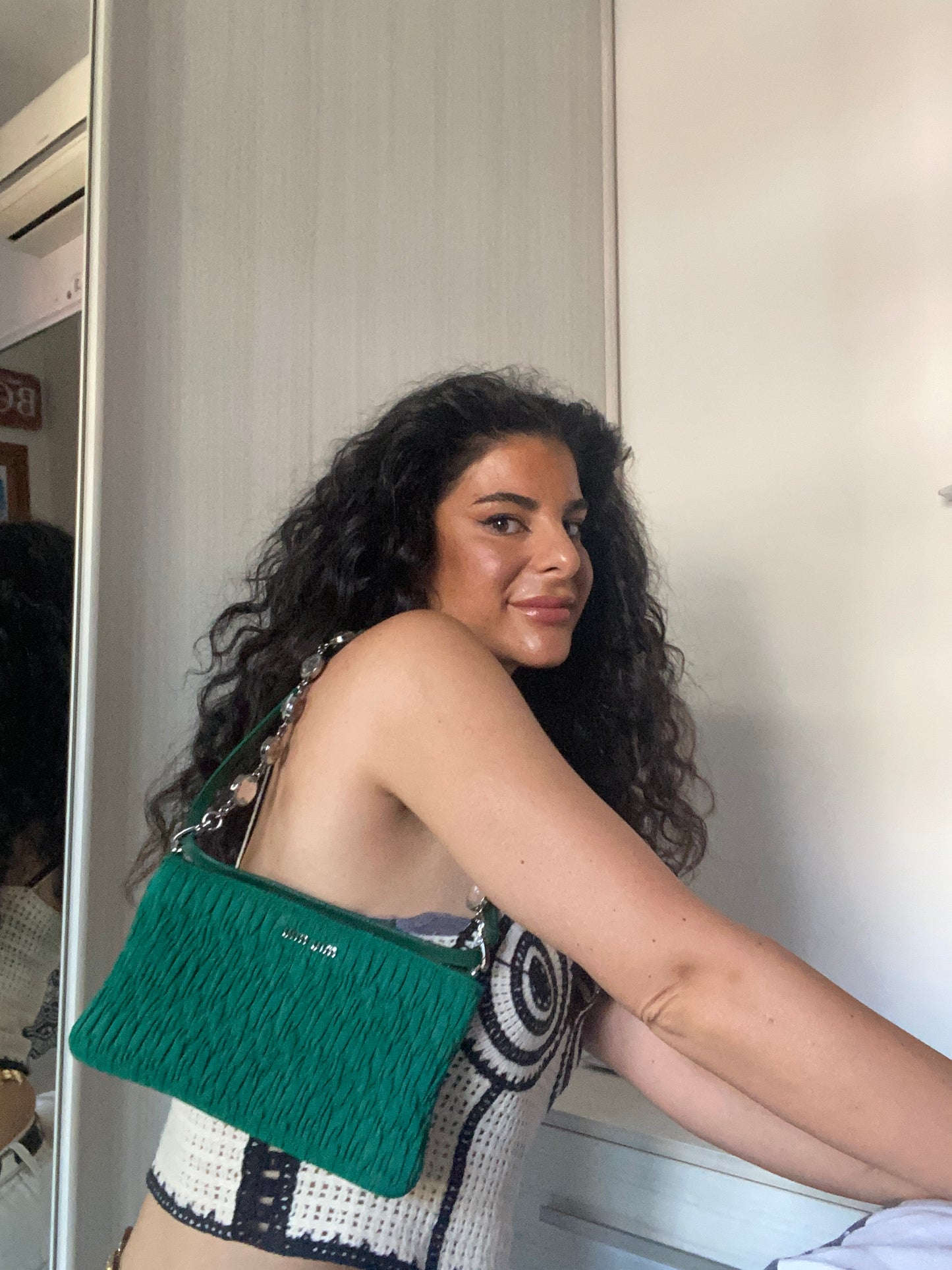 Miu Miu crystal pochette