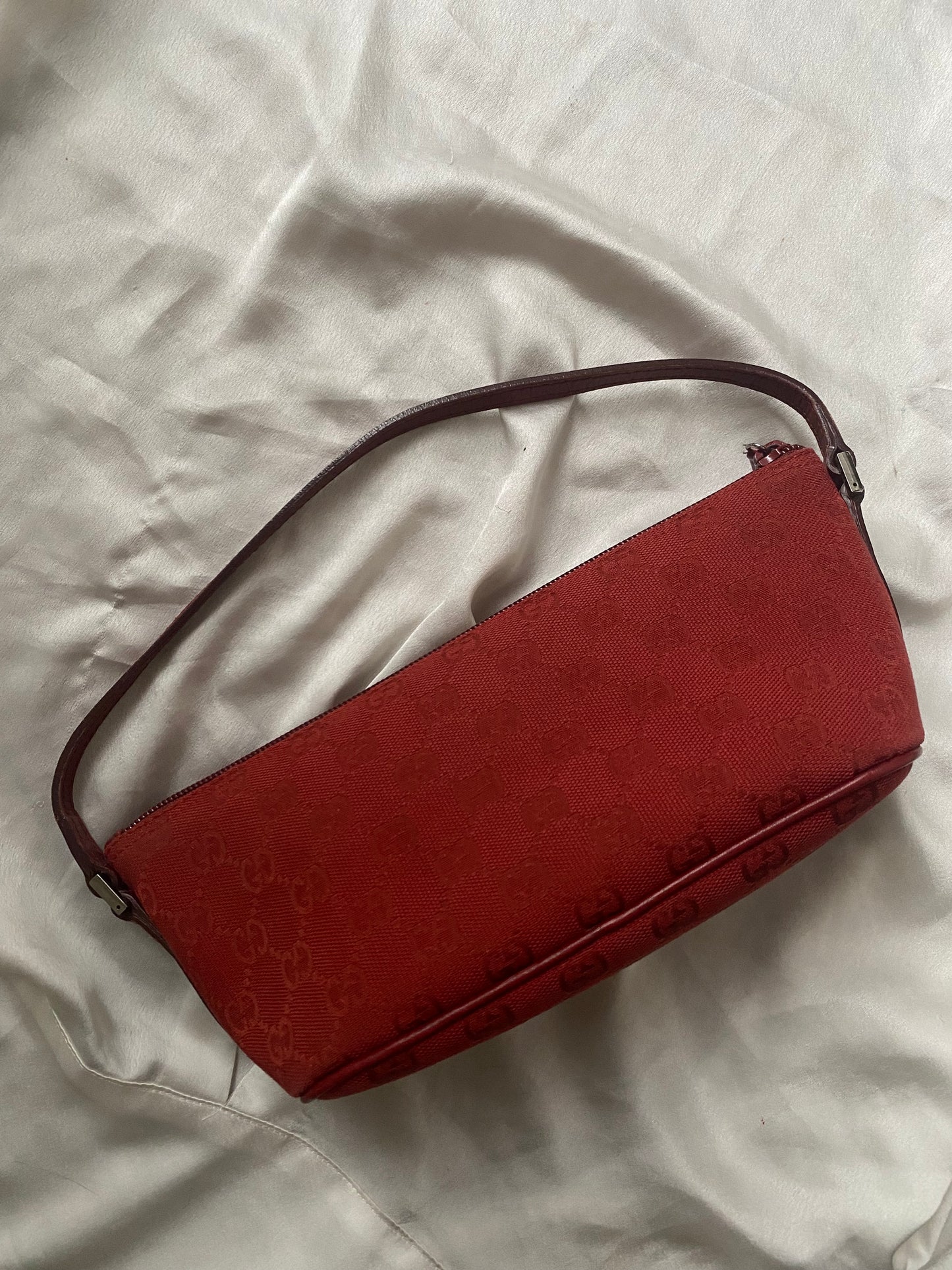 Gucci boat baguette burgundy