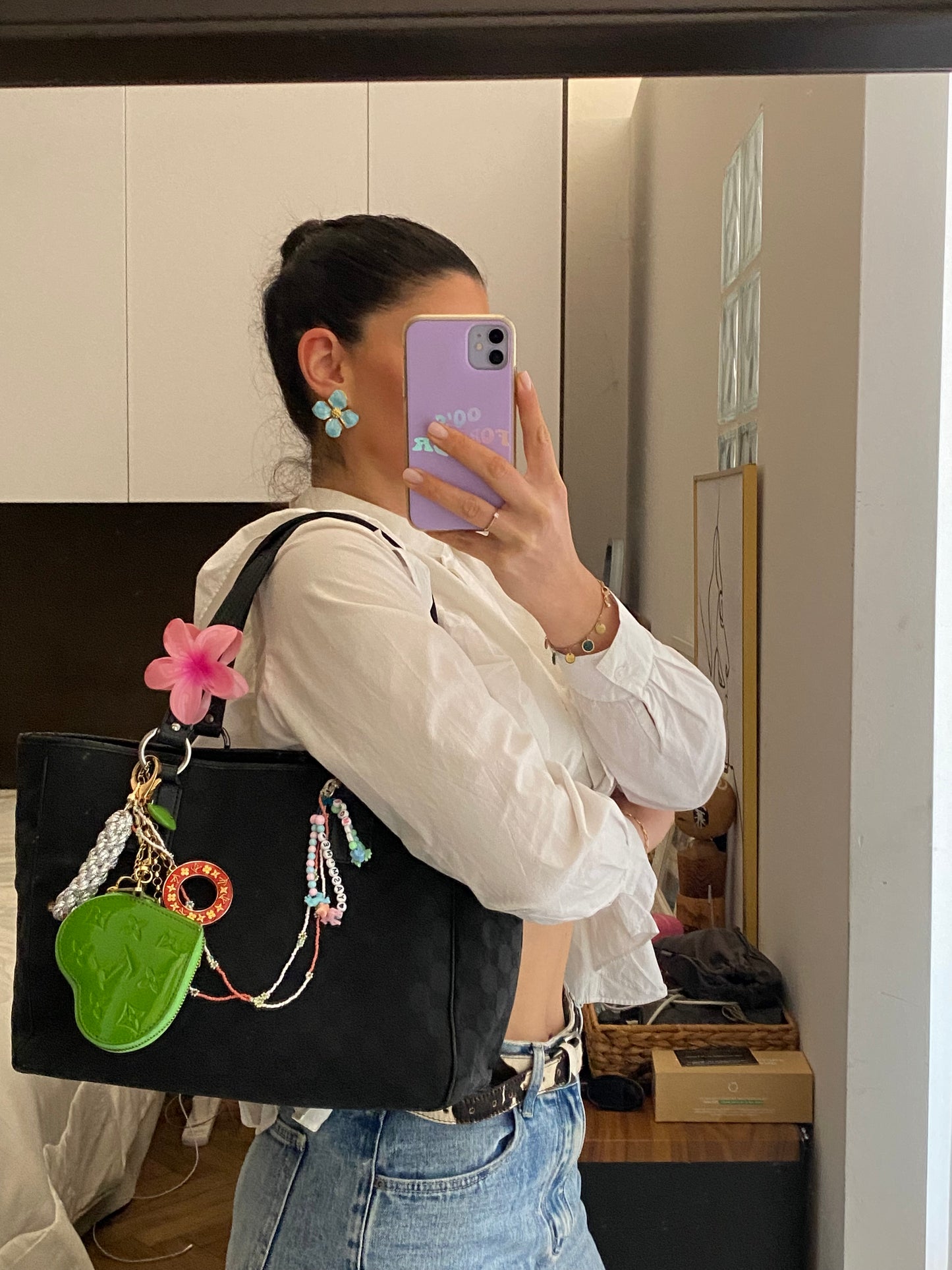 Gucci tote bag monogram nero