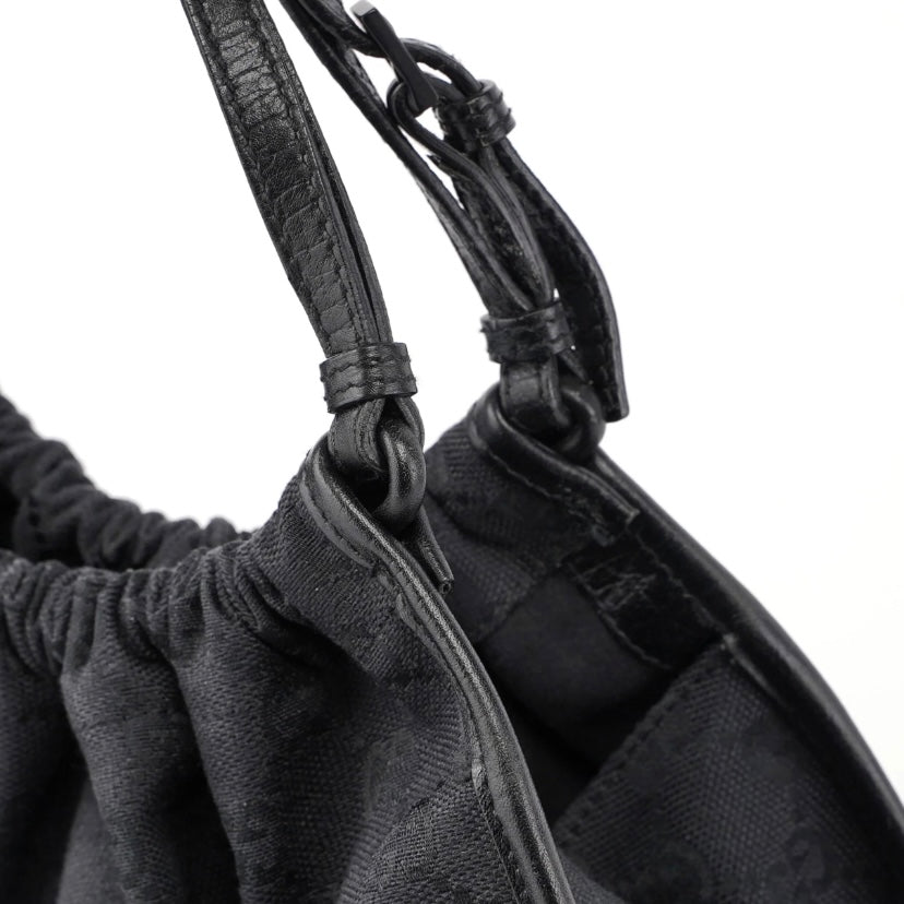 Gucci black monogram hobo