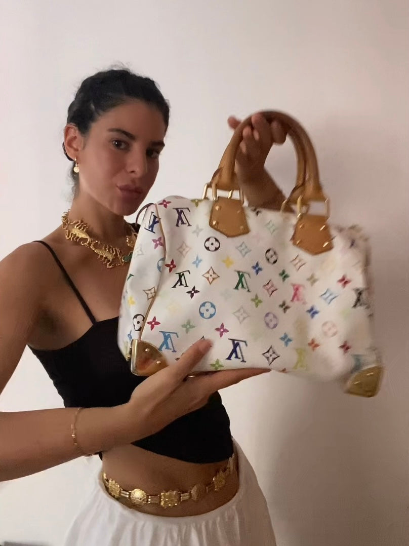 Louis Vuitton multicolor speedy 30 edizione limitata Takashi Murakami