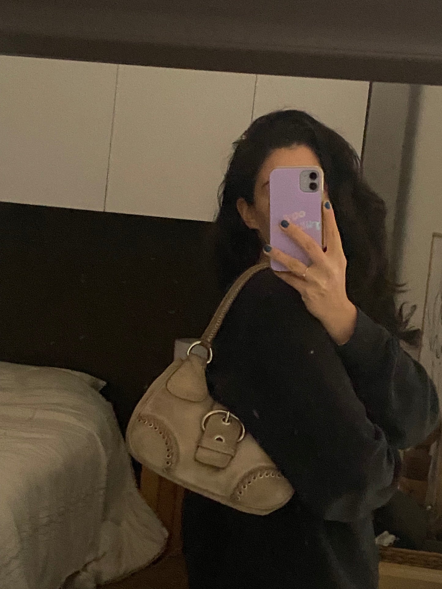 Prada moon camoscio champagne