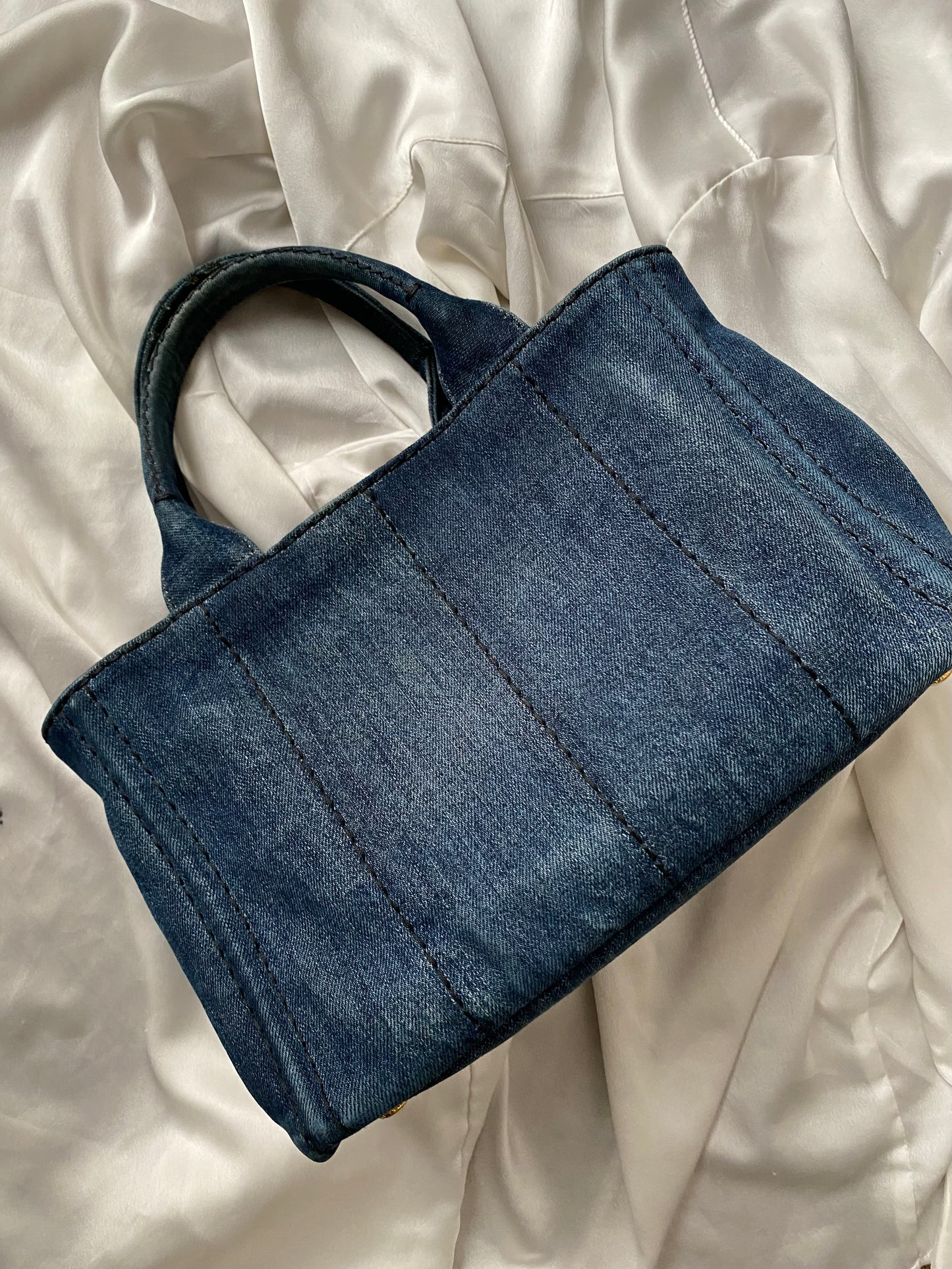 Prada tote in denim