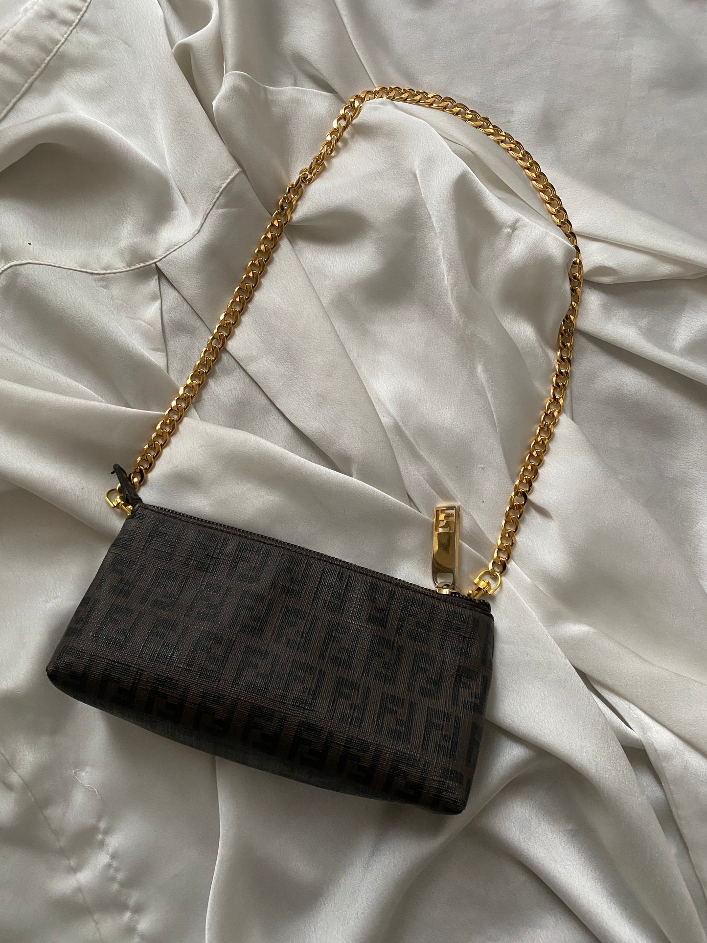 Fendi mini pochette monogram black
