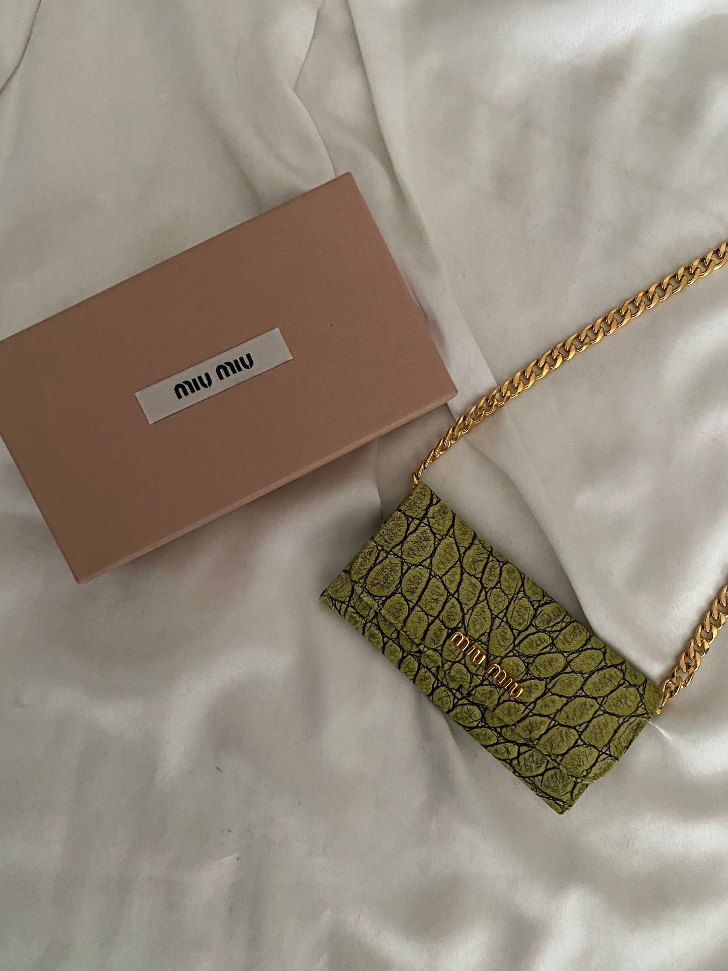 Miu Miu portacarte snakeskin