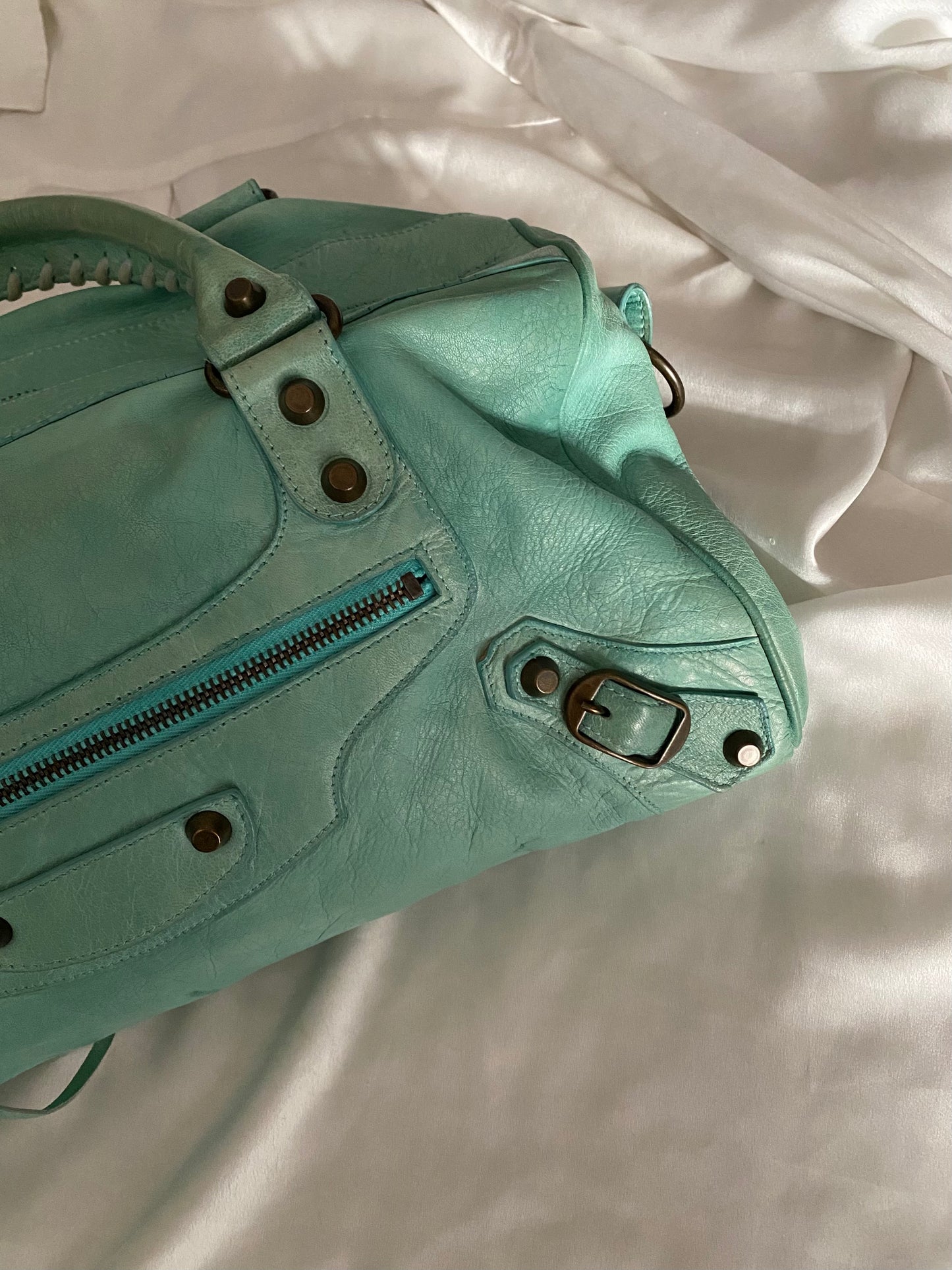 Balenciaga twiggy mint green