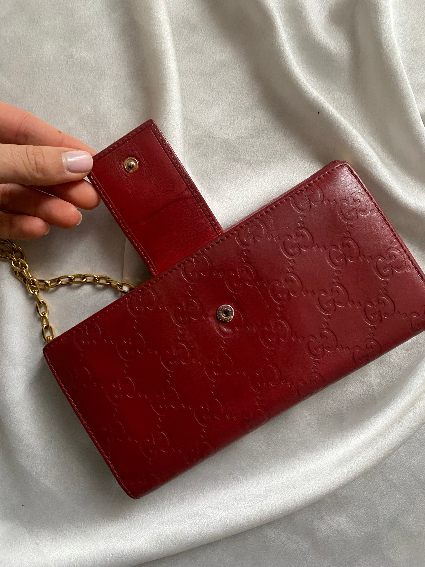 Gucci love lock pochette rossa