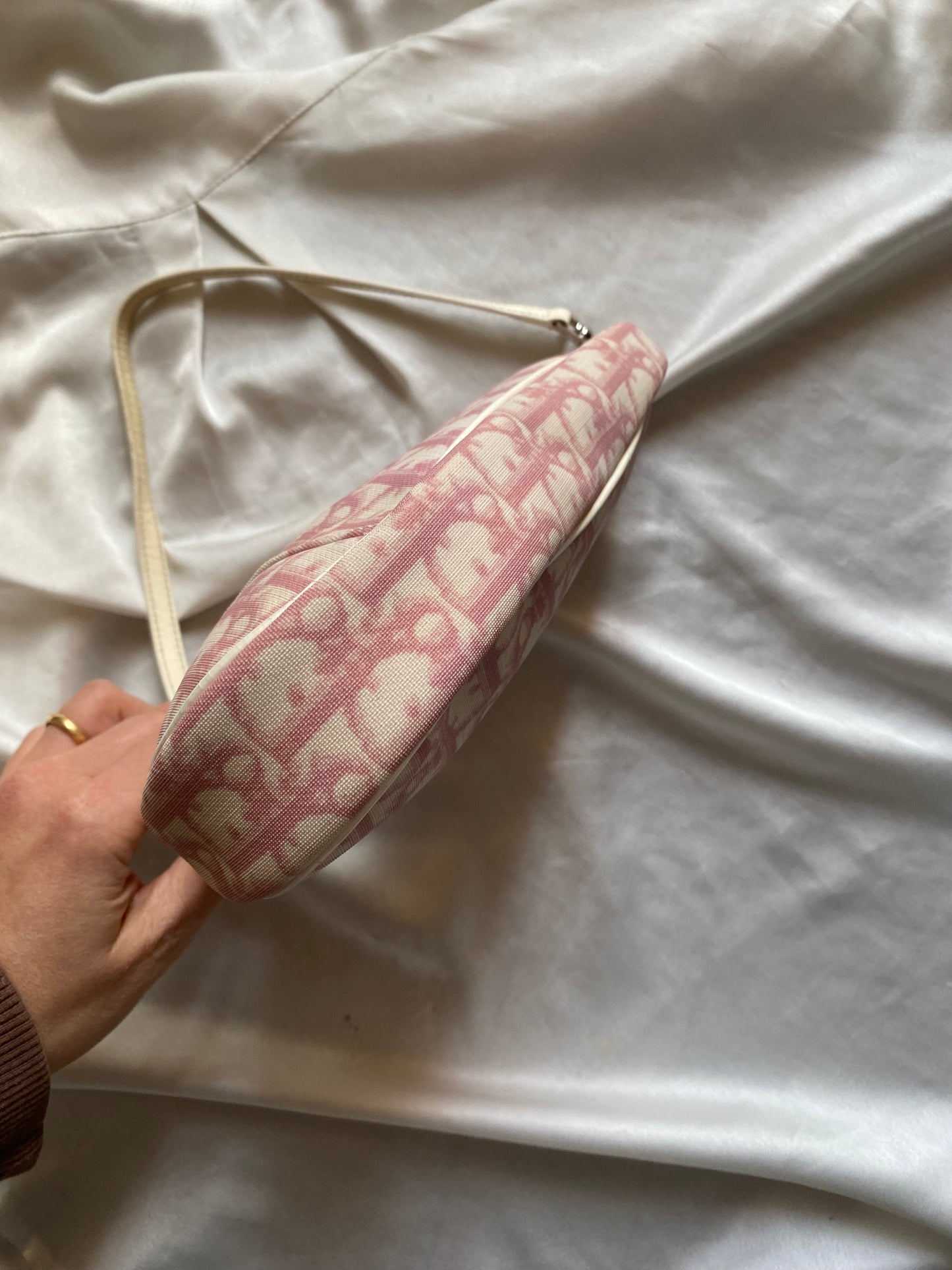 Dior mini saddle monogram rosa