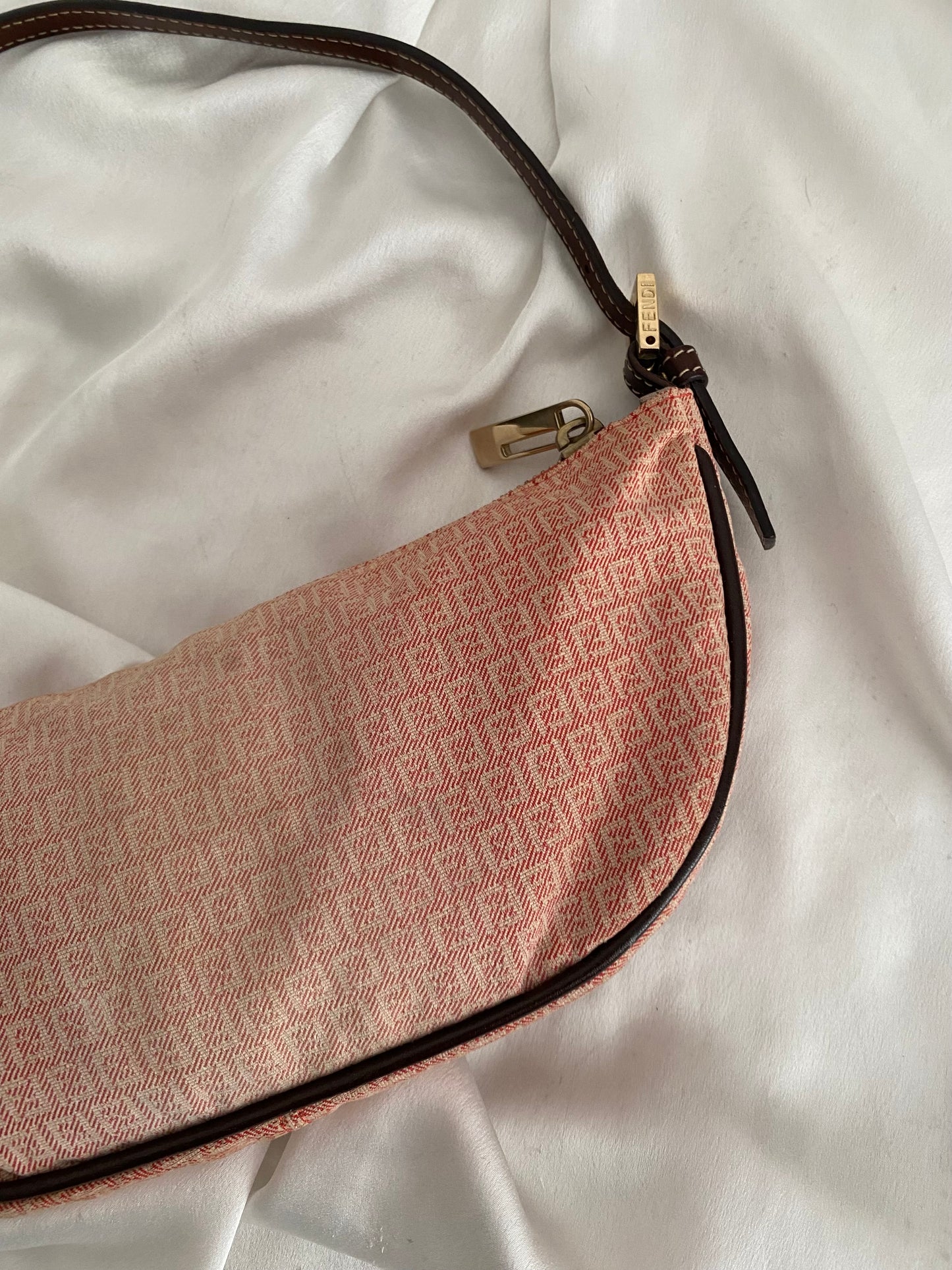 Fendi half moon faded red