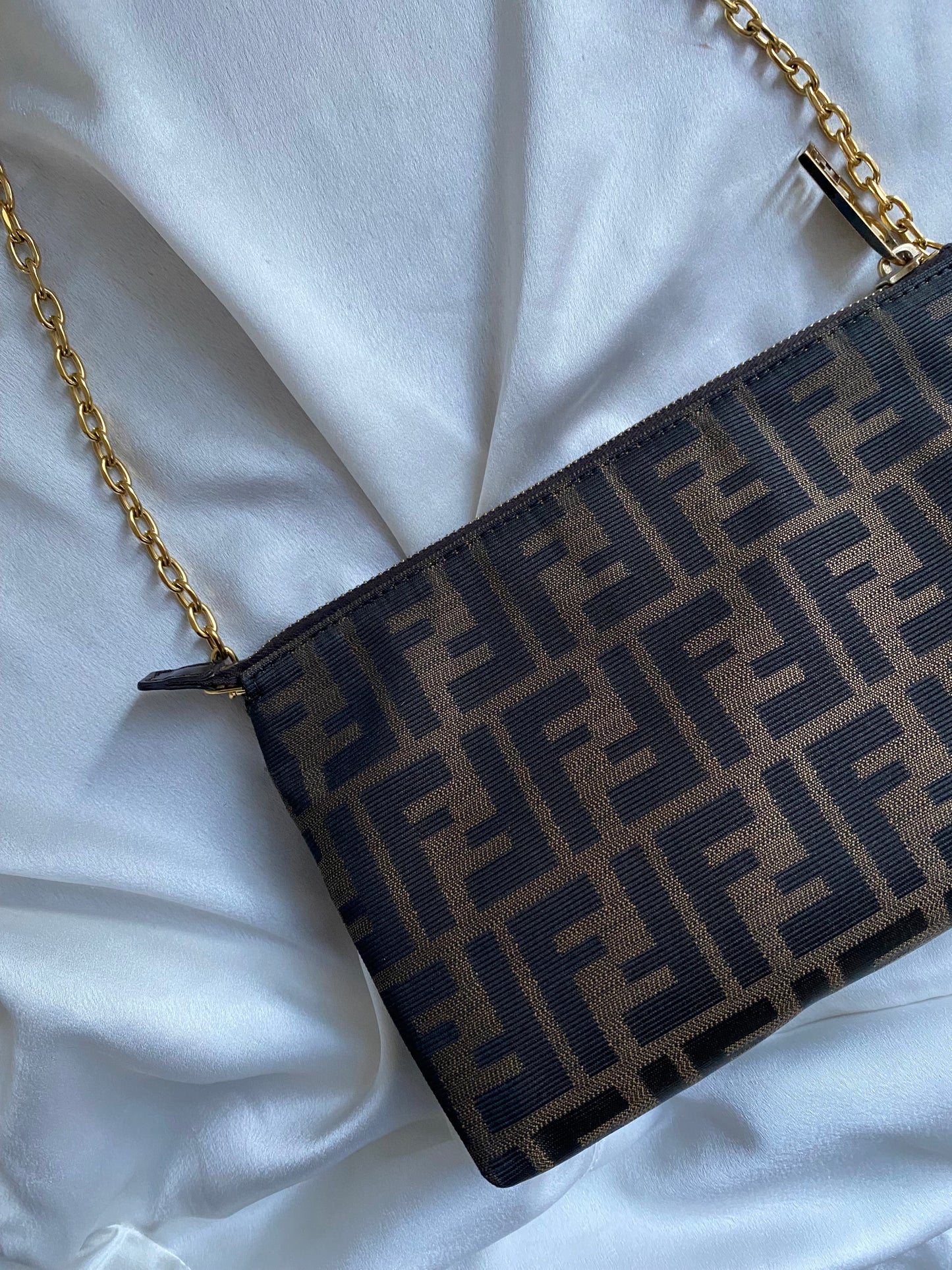 Fendi zucca clutch