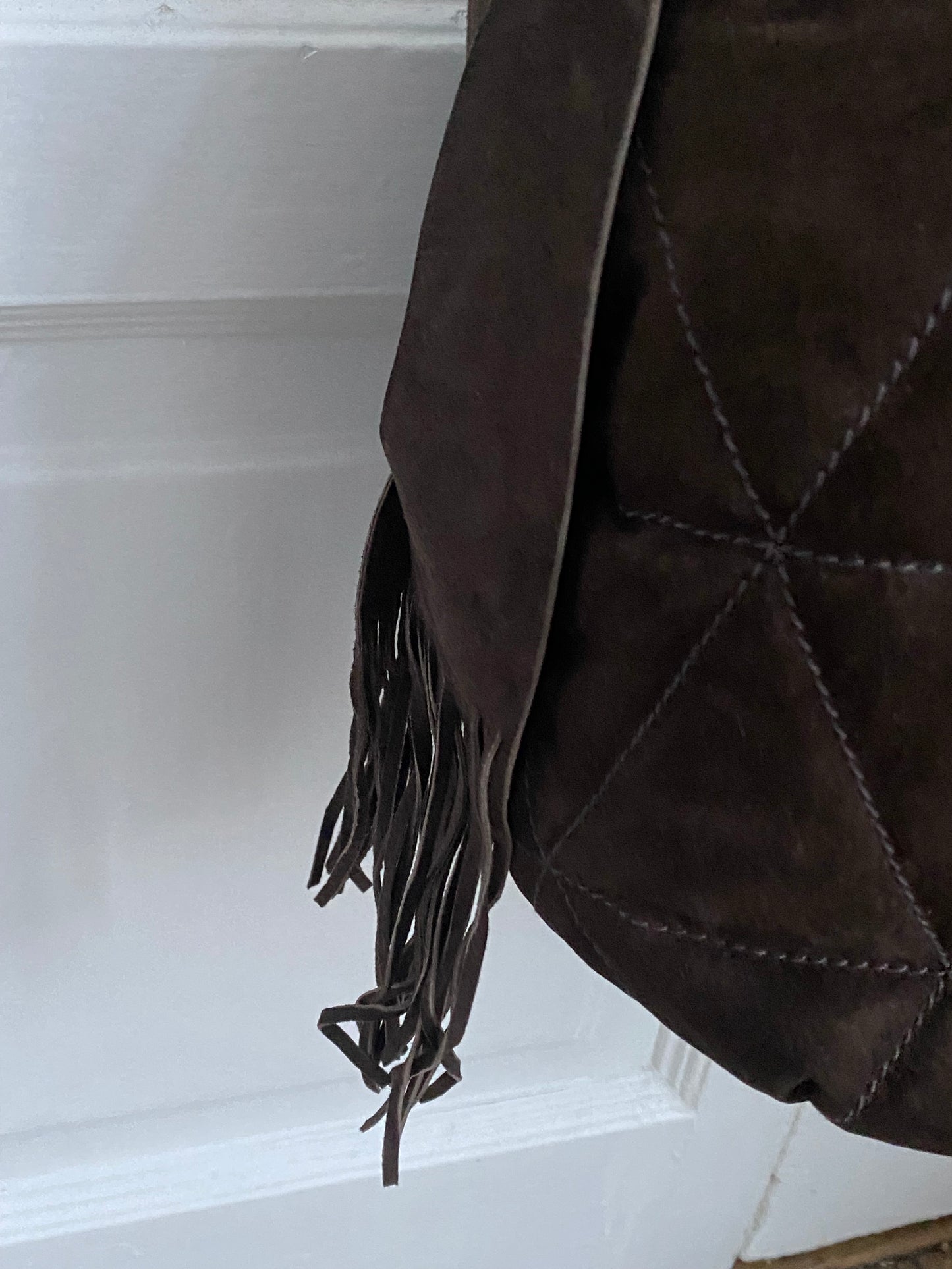 Miu miu maxi bag in camoscio