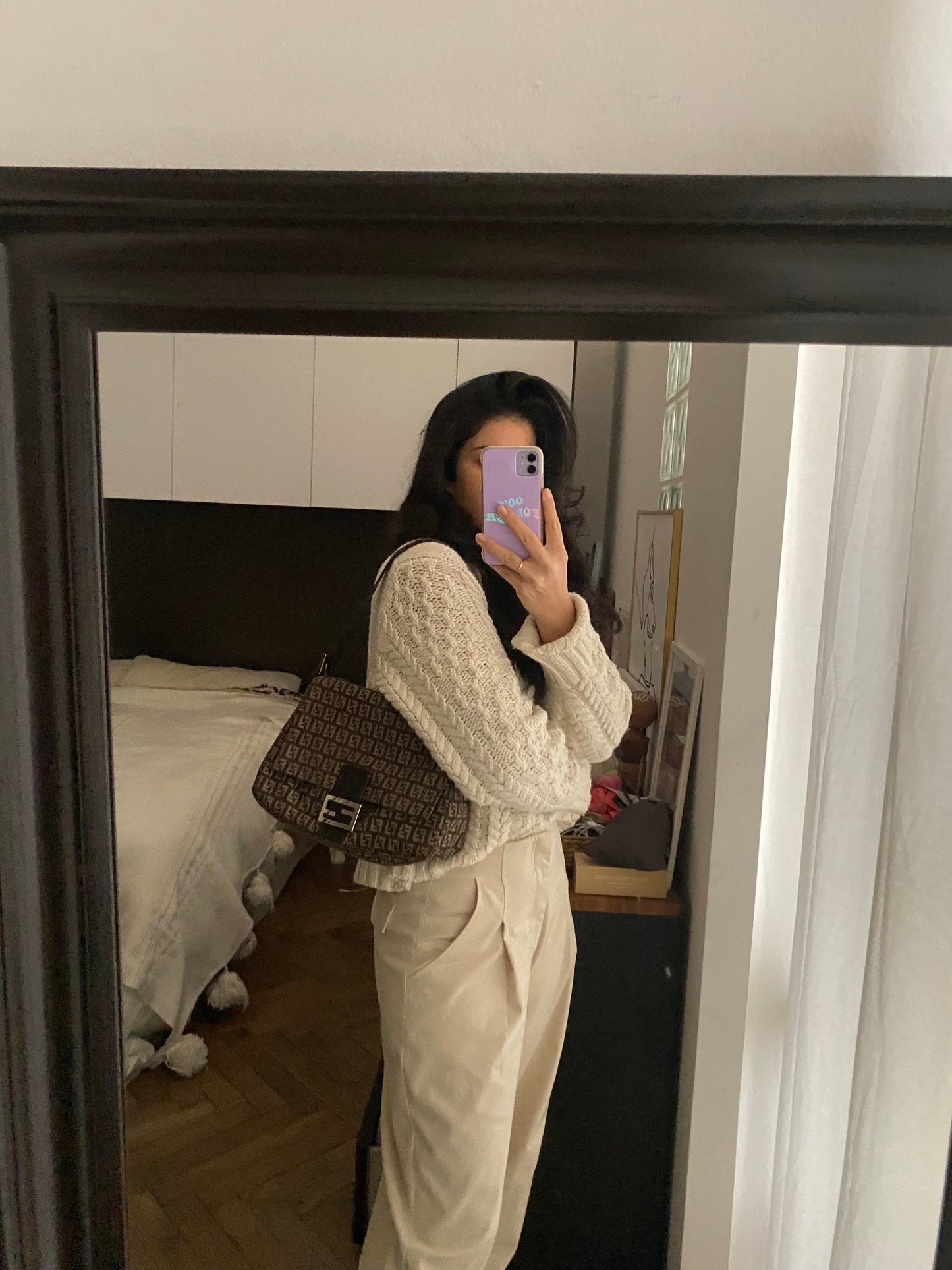 Fendi mamma baguette zucchino brown