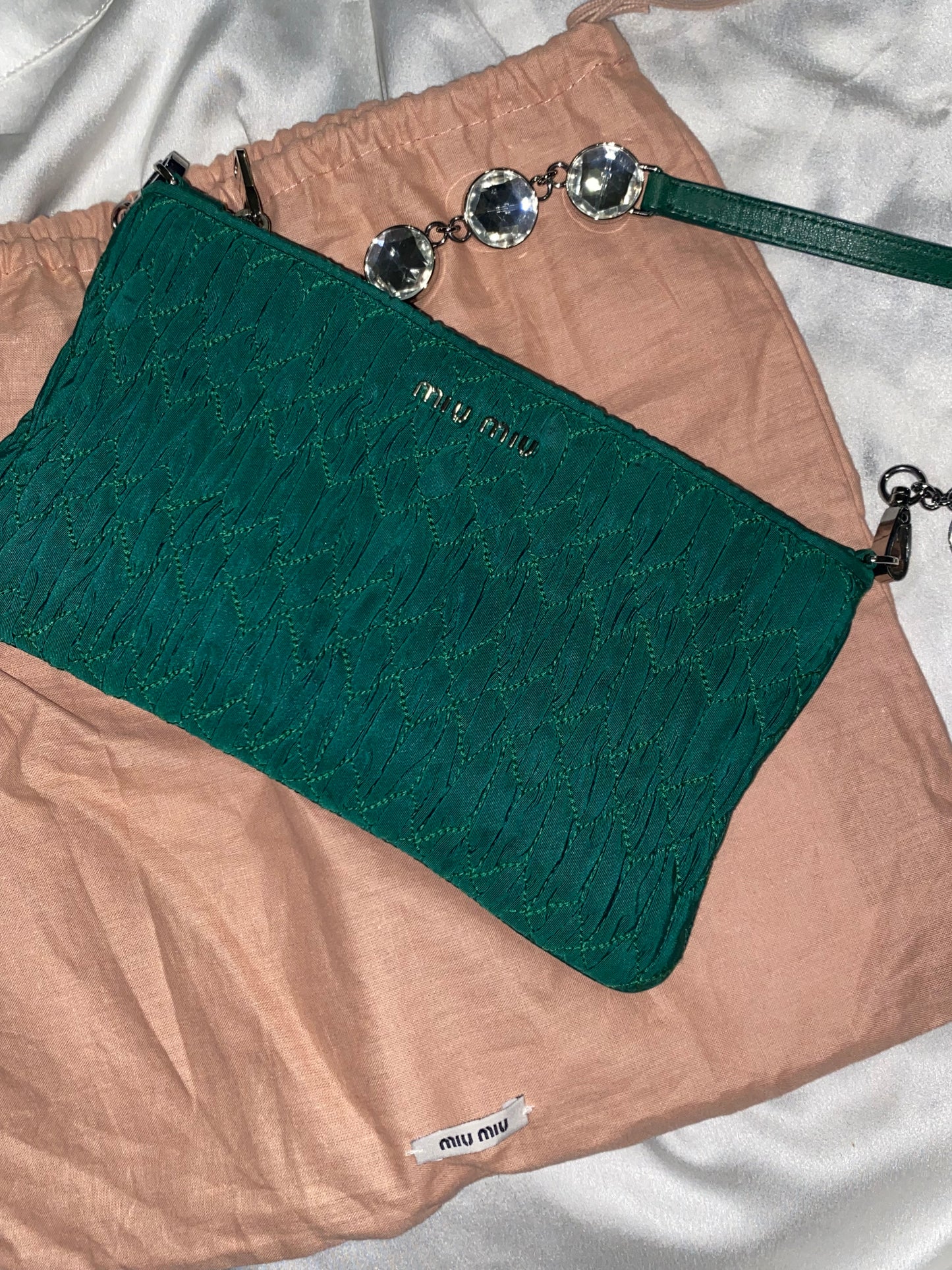 Miu Miu crystal pochette
