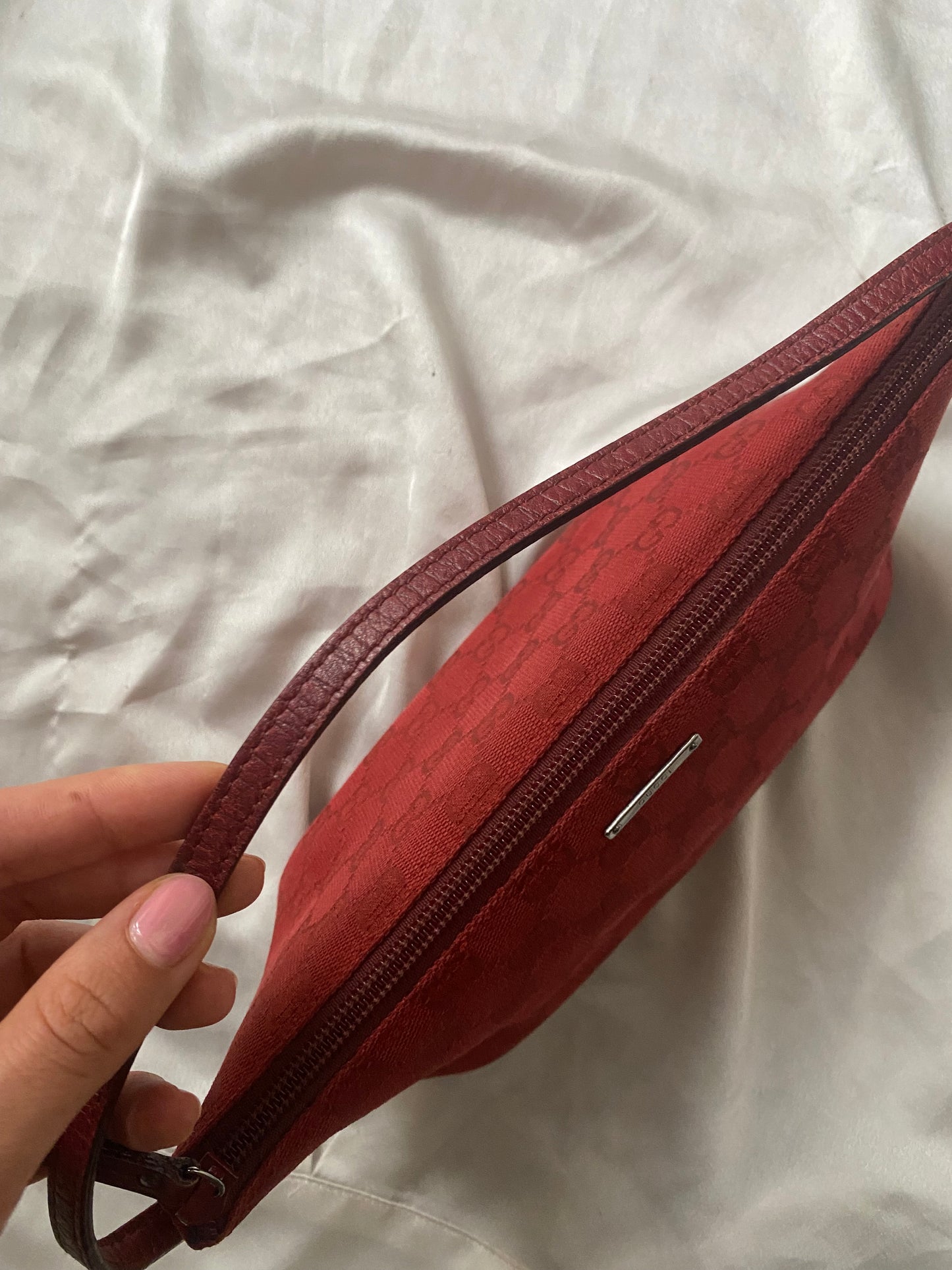 Gucci boat baguette burgundy