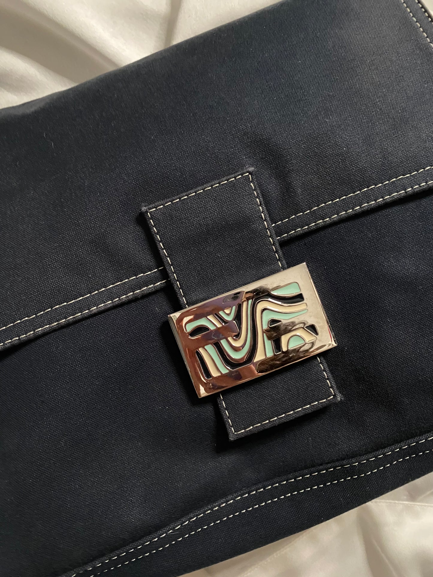 Fendi mamma baguette denim
