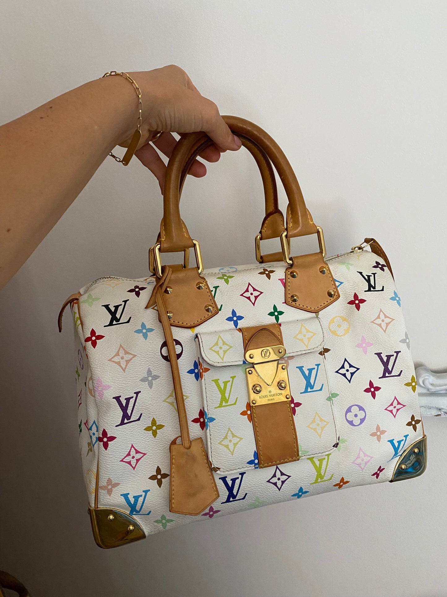 Louis Vuitton multicolor speedy 30 edizione limitata Takashi Murakami