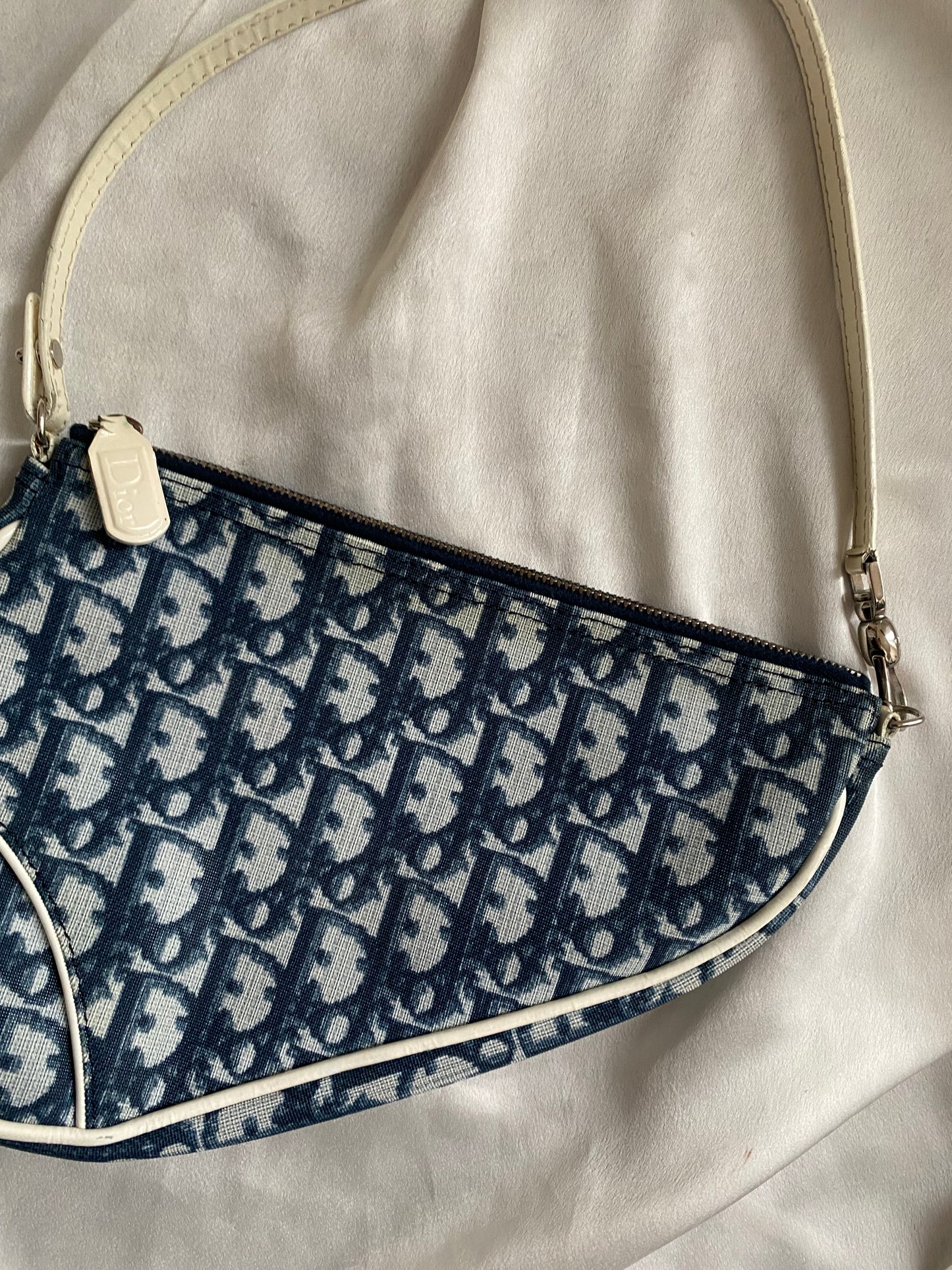 Dior mini saddle monogram blue