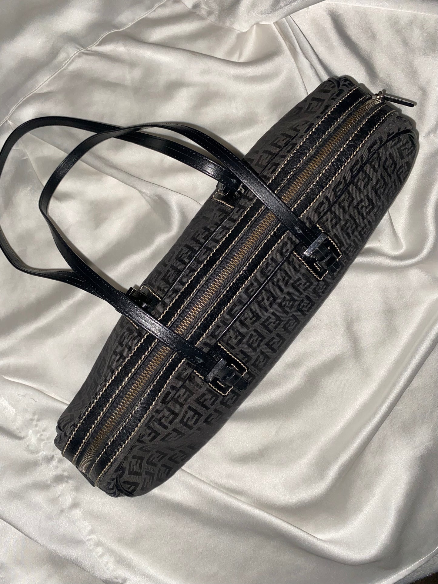 Fendi bassotto monogram zucchino black