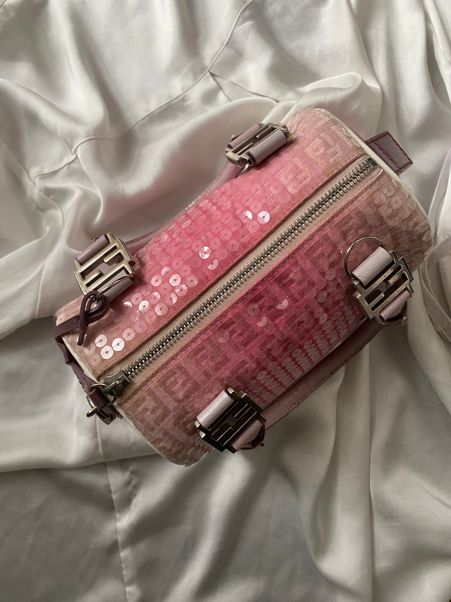 Fendi mini bauletto forever ombre pink