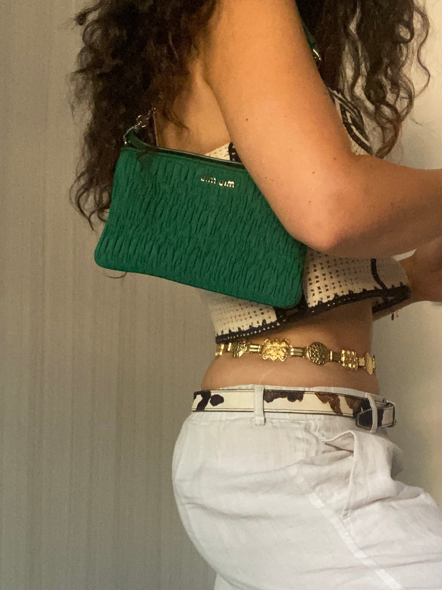 Miu Miu crystal pochette
