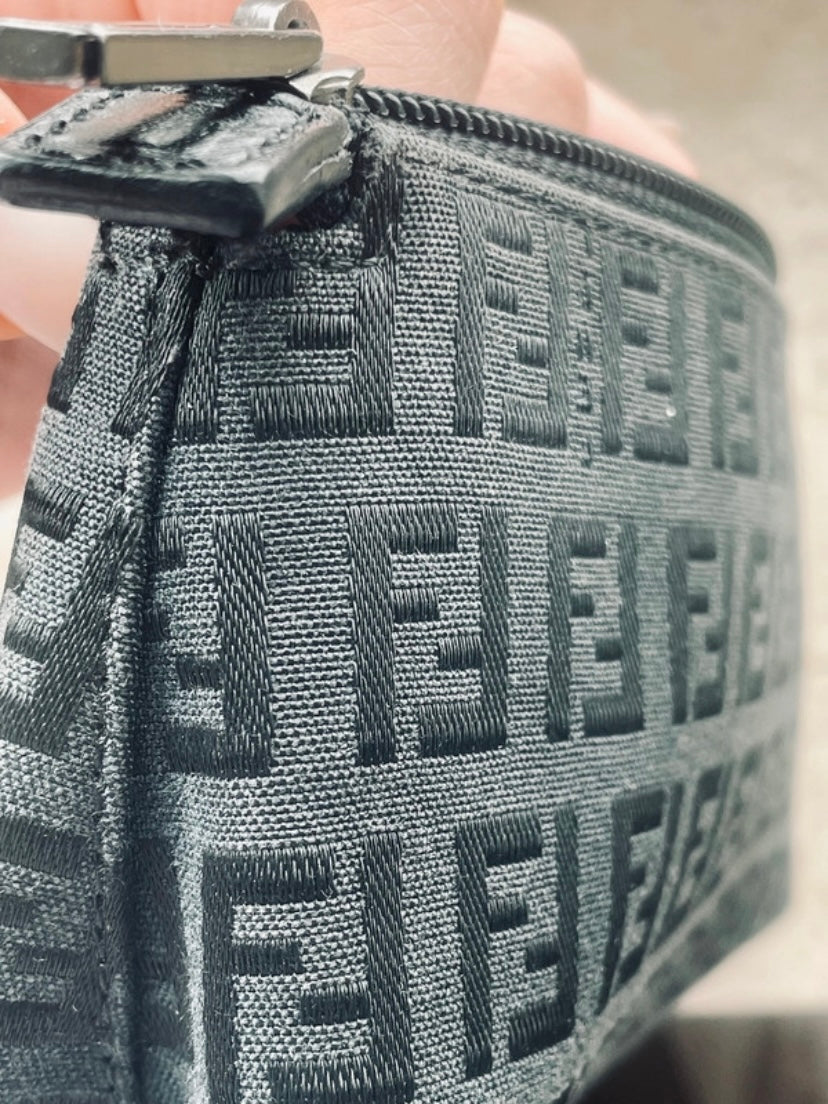 Fendi mini pochette monogram black