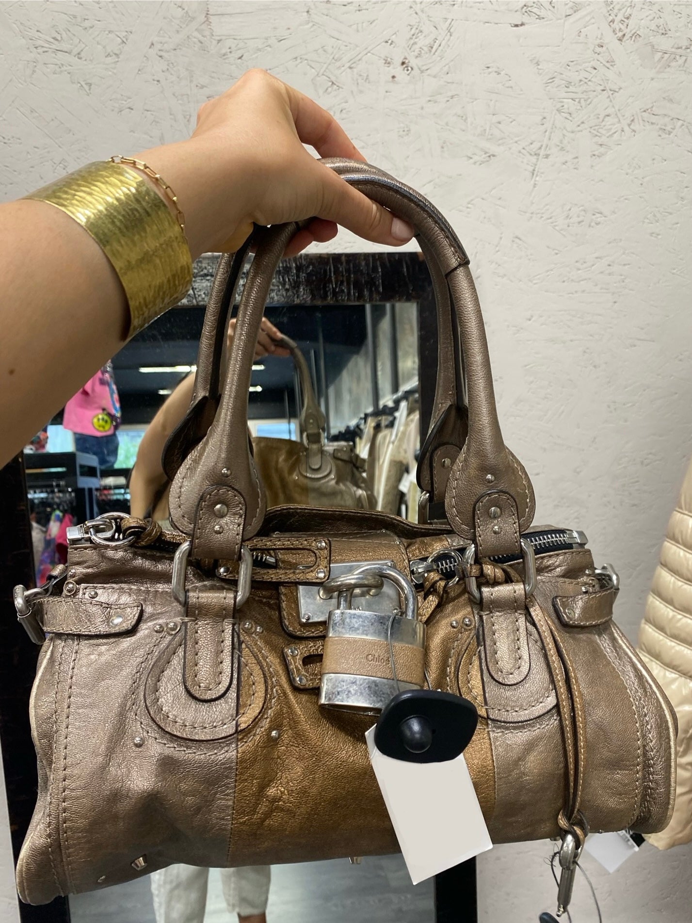 Chloé paddington regular bronze