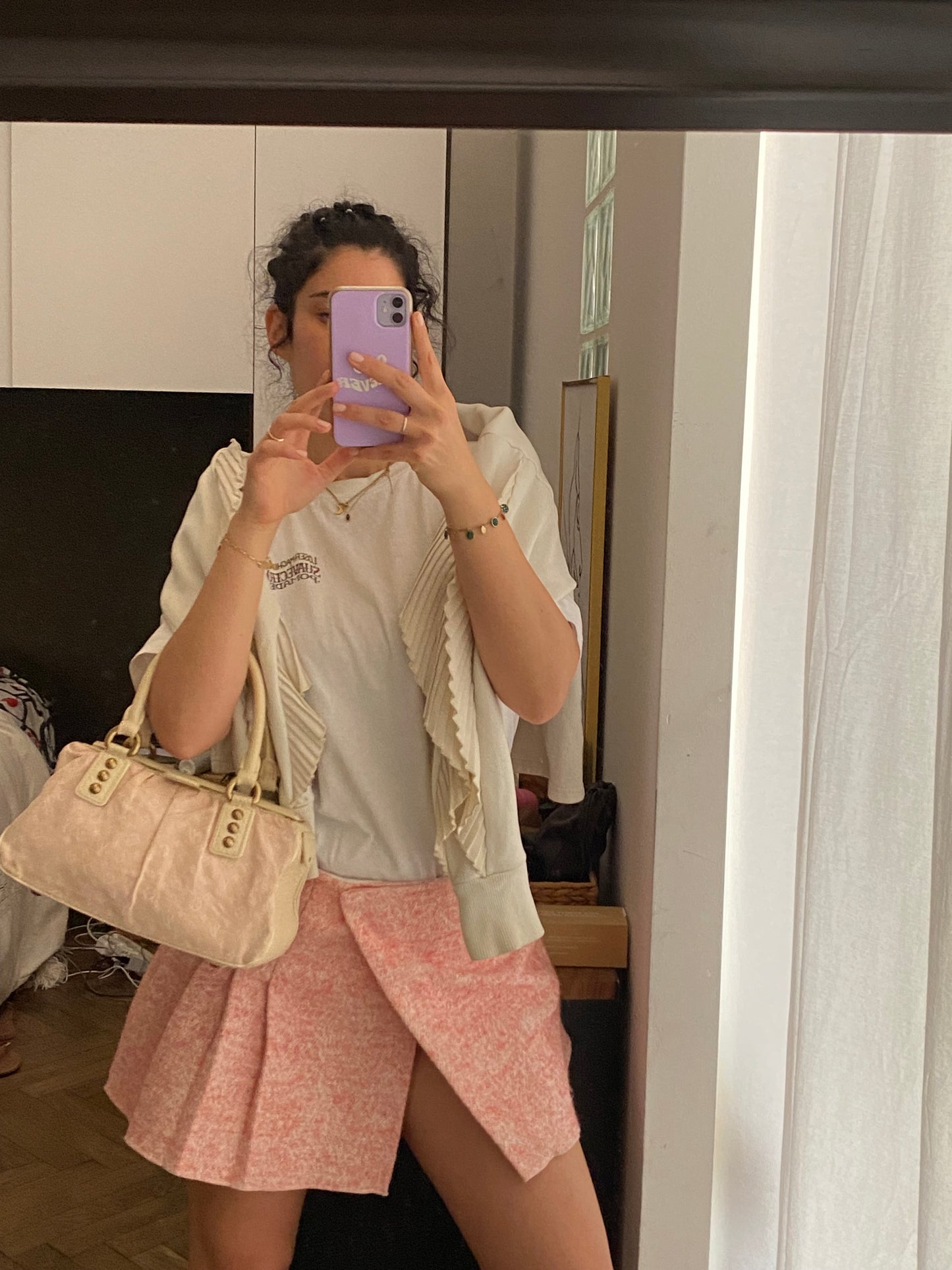 Louis Vuitton Mini Lin Trapeze PM denim rosa