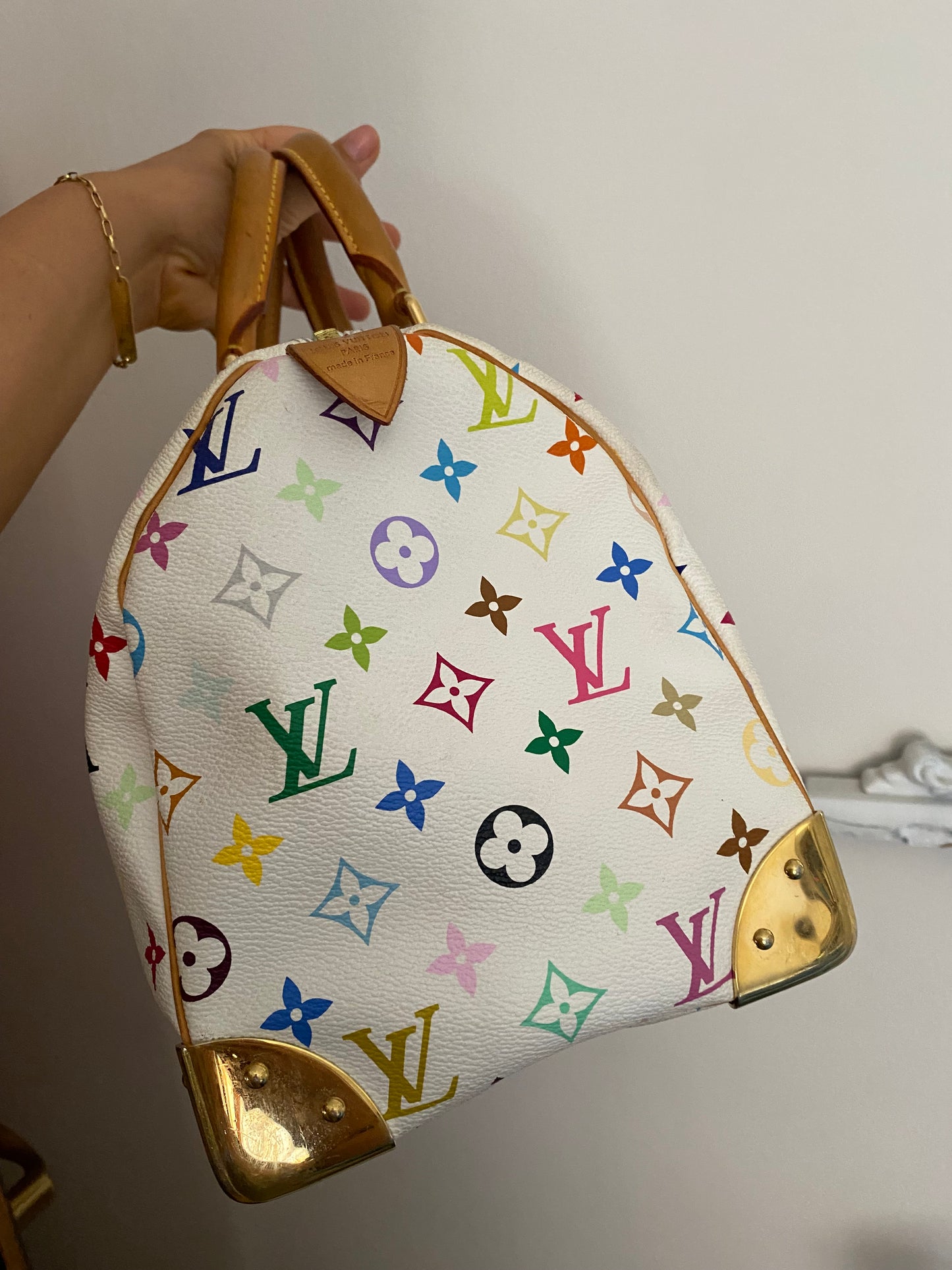 Louis Vuitton multicolor speedy 30 edizione limitata Takashi Murakami