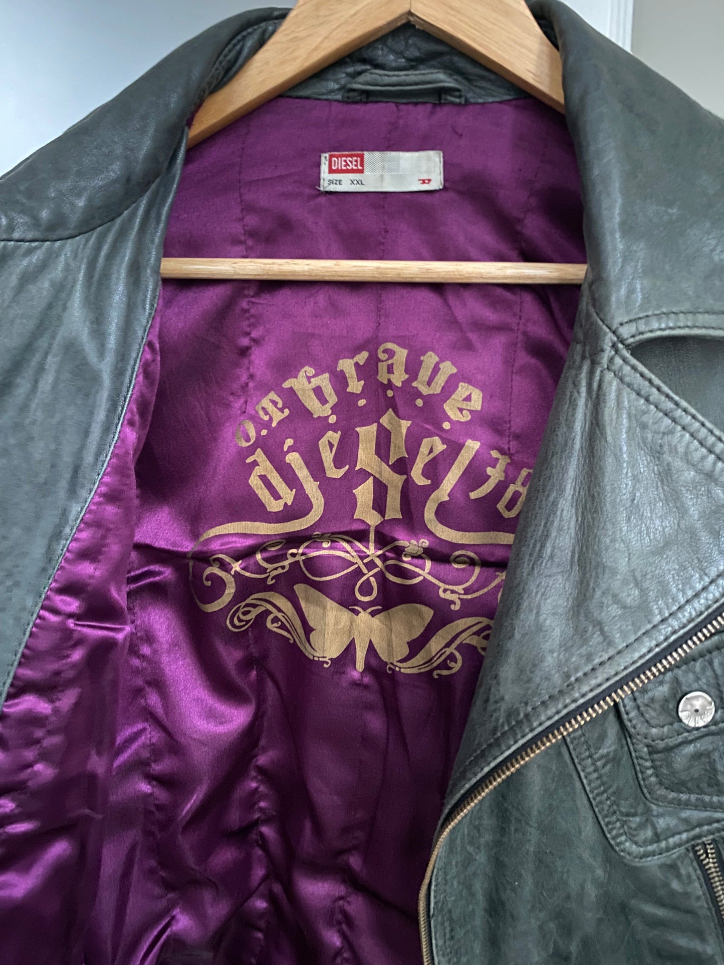 Diesel Corset Leather Jacket
