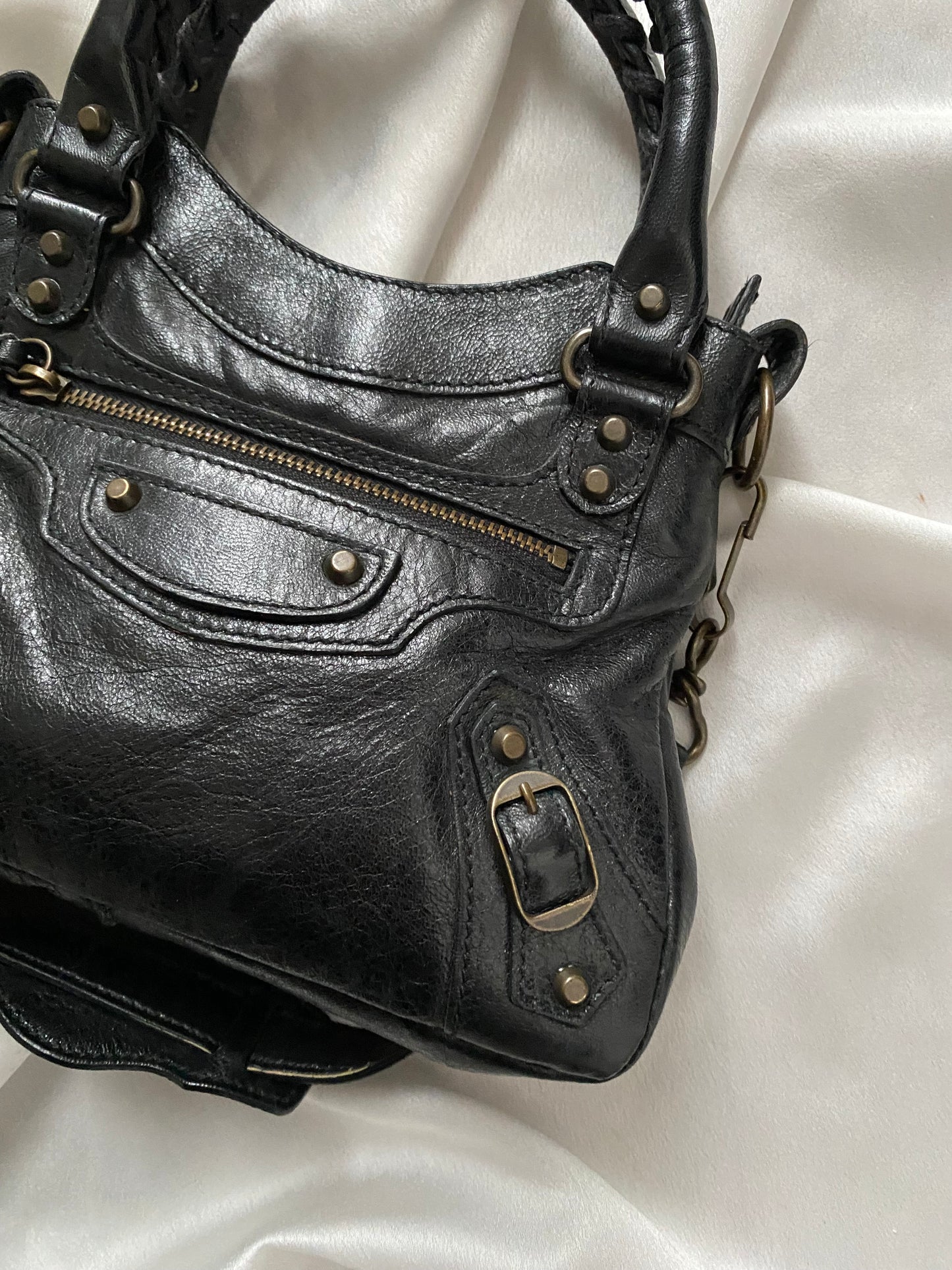 Balenciaga mini city classique chevre