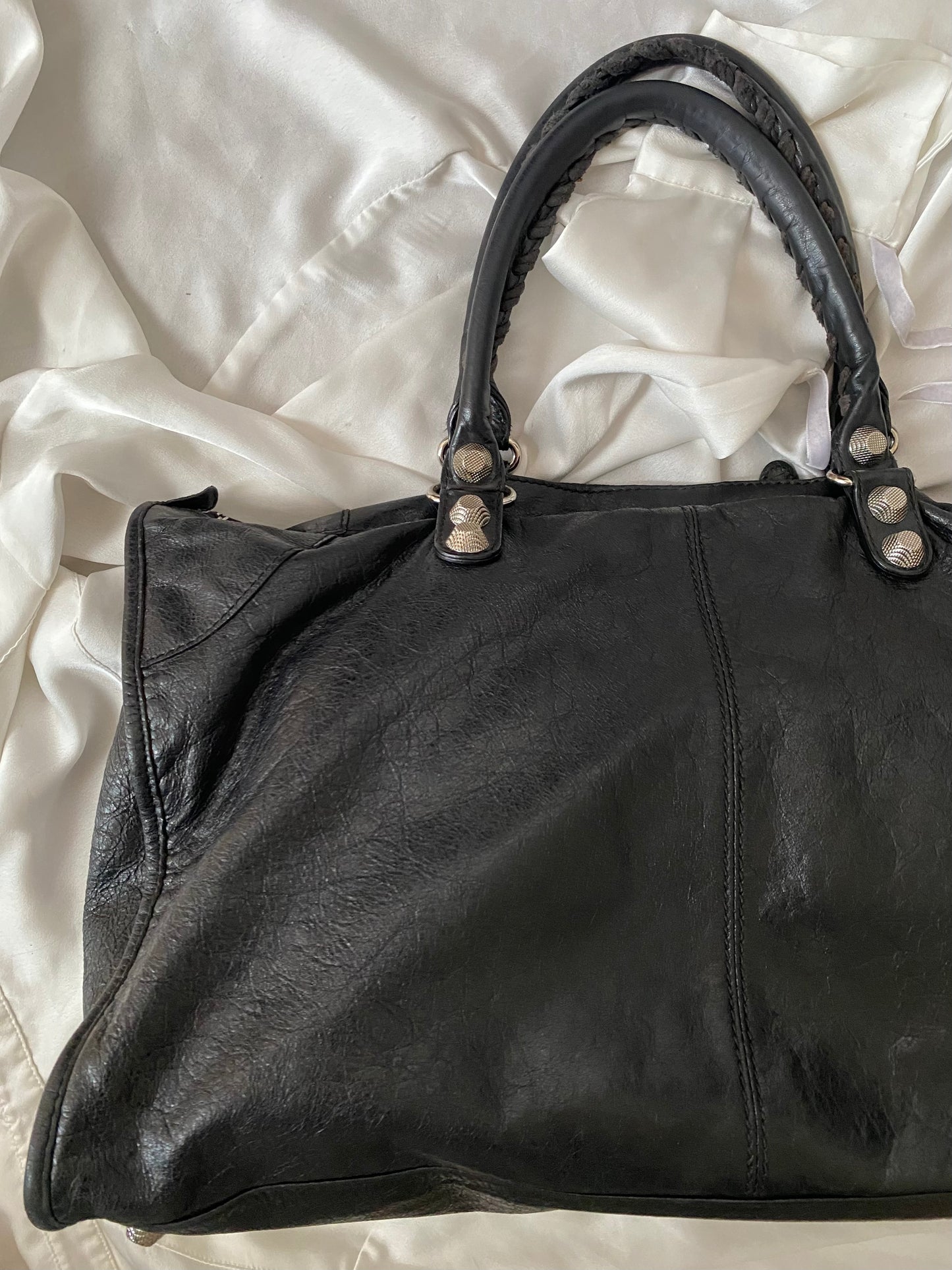 Balenciaga Work black giant hw 12 silver