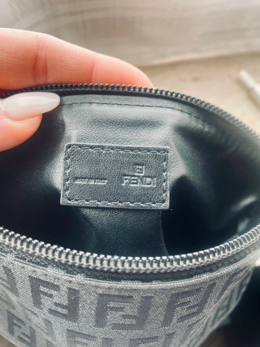 Fendi mini pochette monogram black