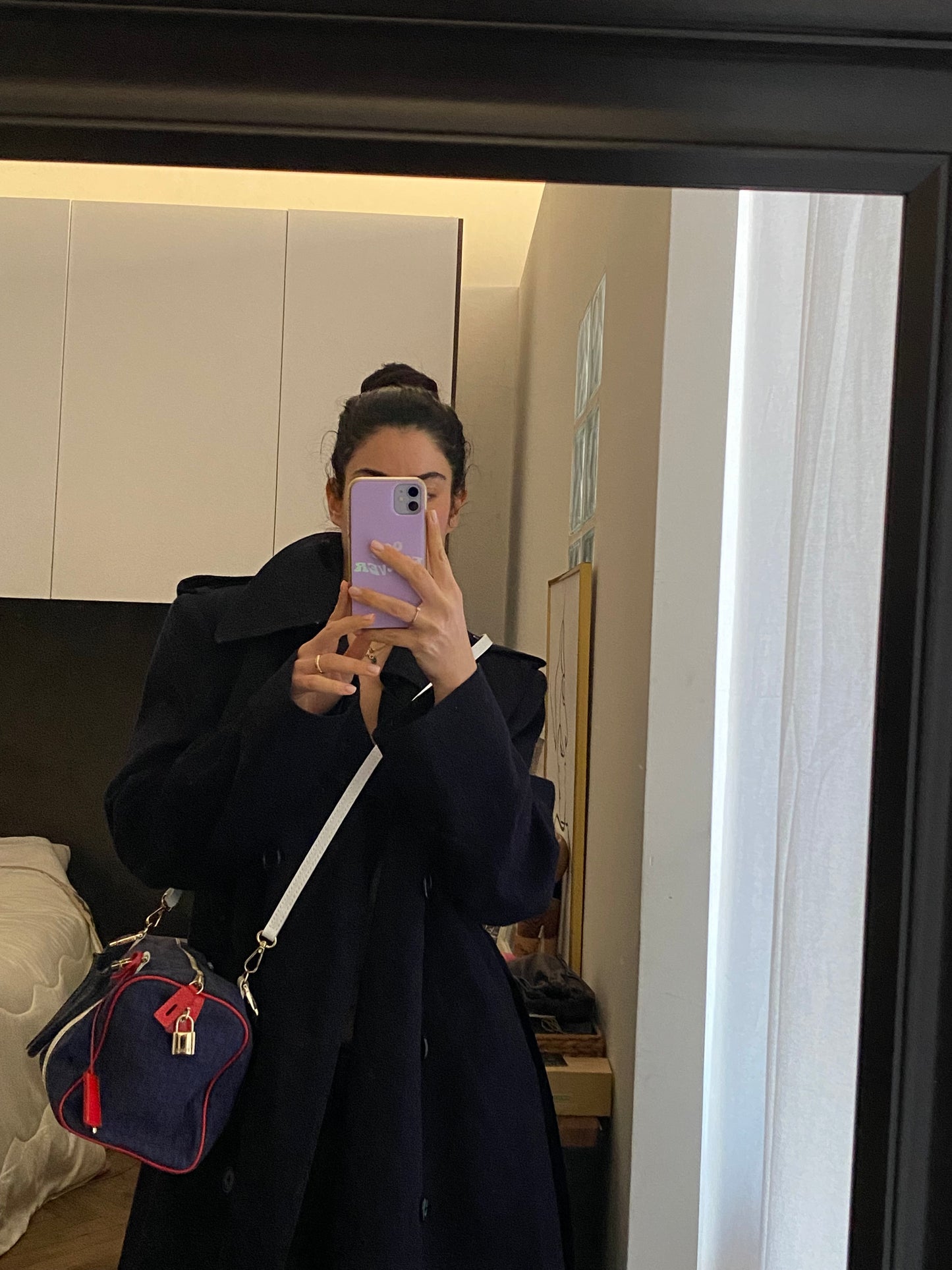 Mini bauletto Fendi monogram zucchino French flag